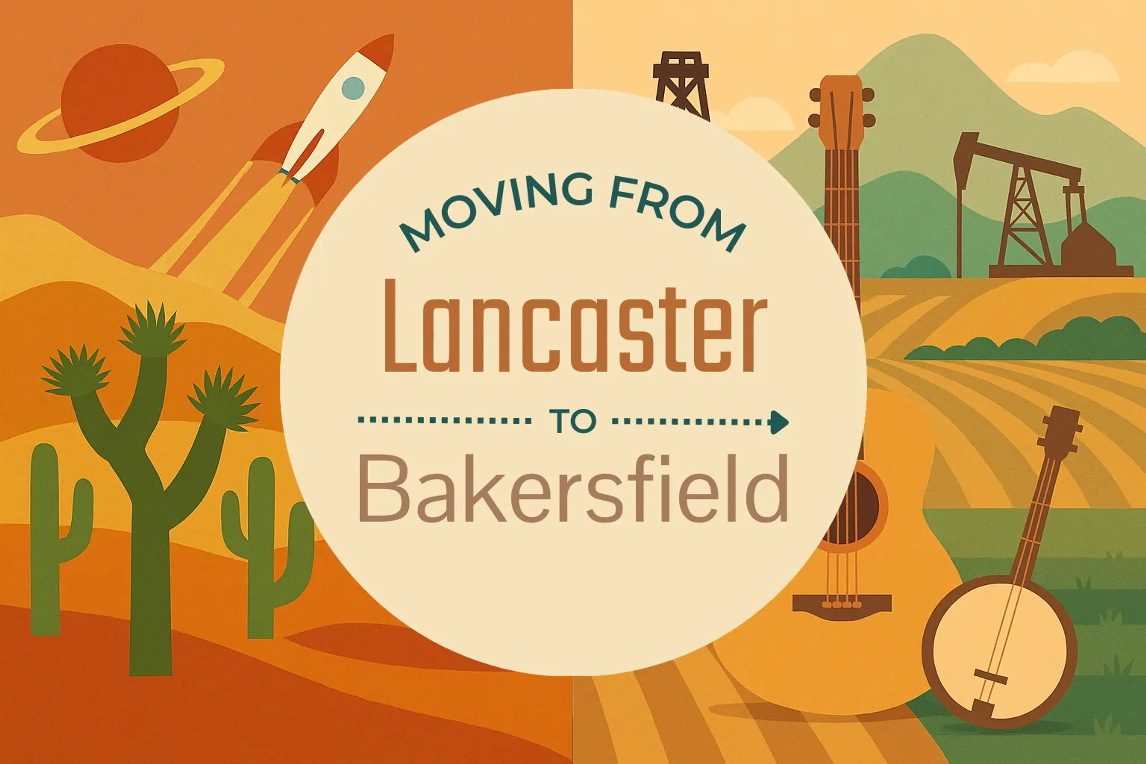 Side-by-side comparison of Lancaster to Bakersfield moving companies