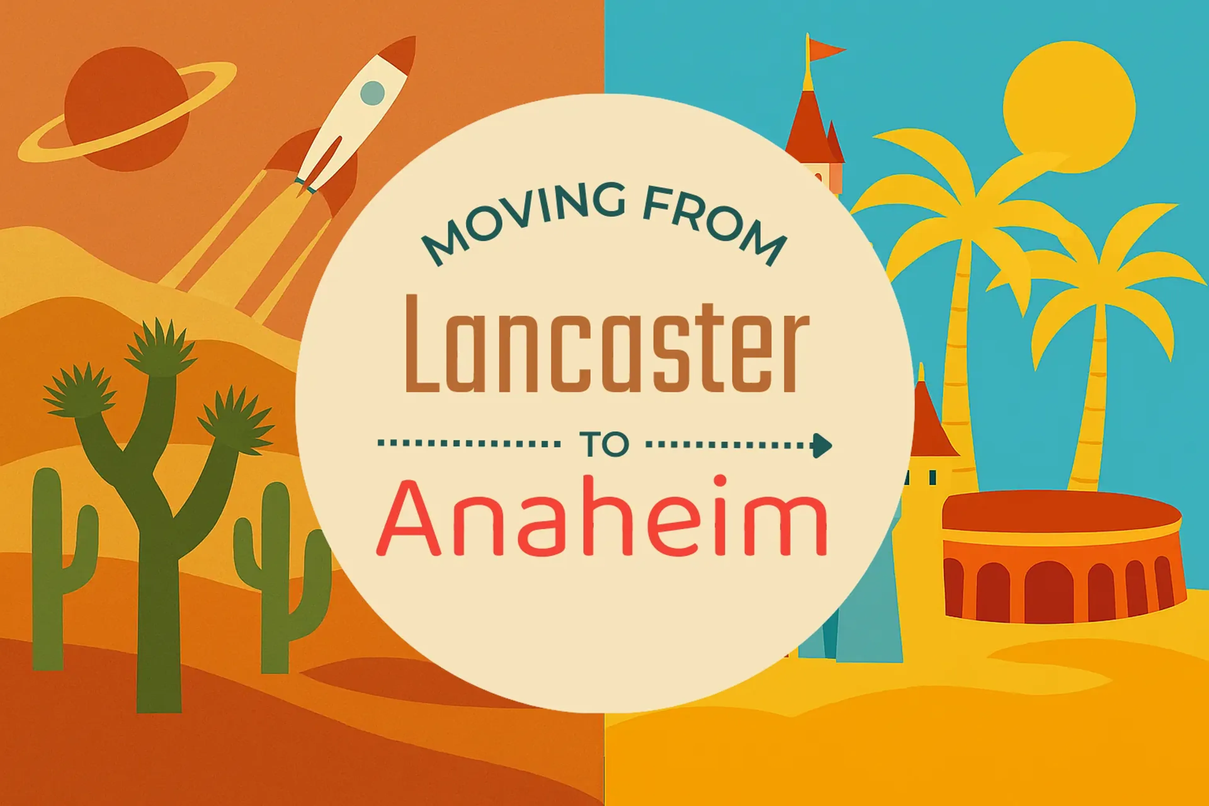 Side-by-side comparison of Lancaster to Anaheim moving companies
