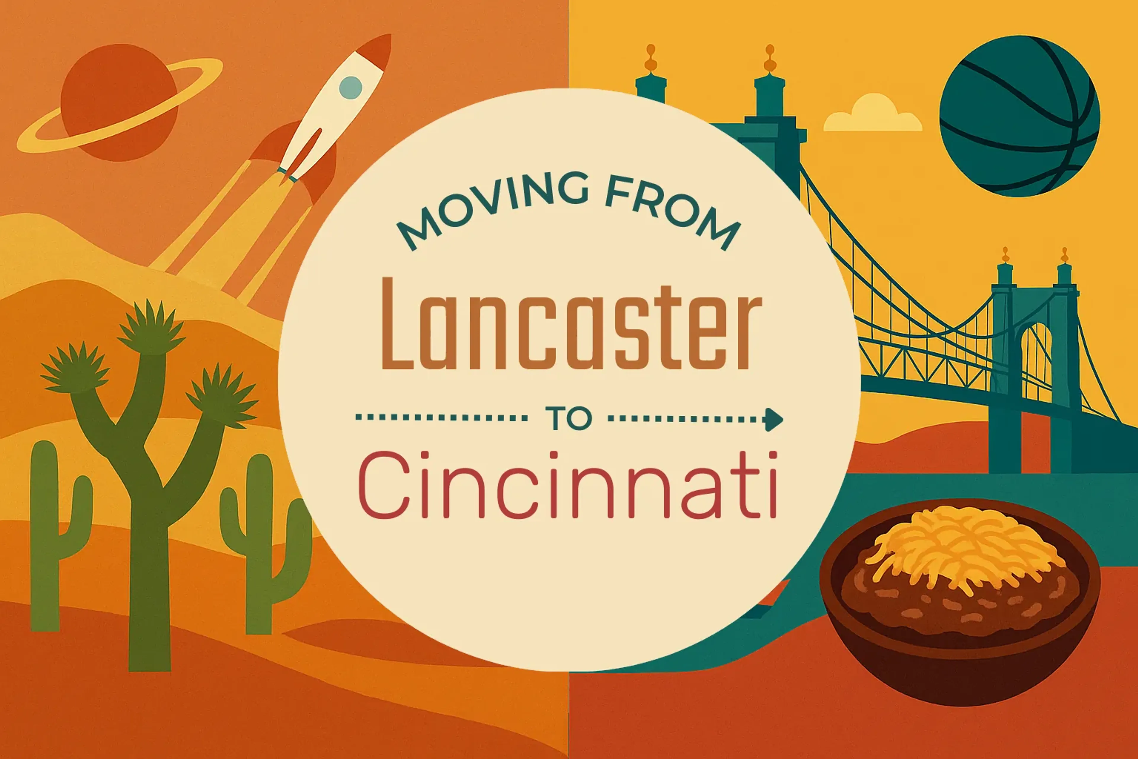 Side-by-side comparison of Lancaster to Cincinnati moving companies