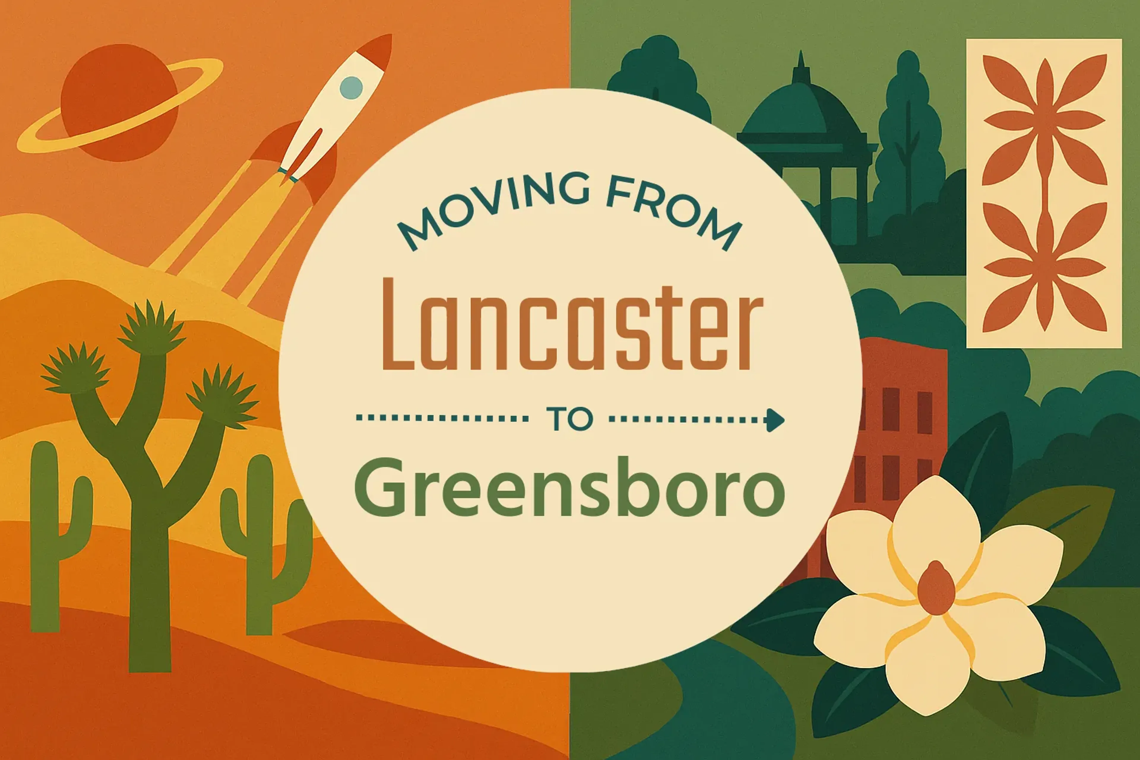 Side-by-side comparison of Lancaster to Greensboro moving companies