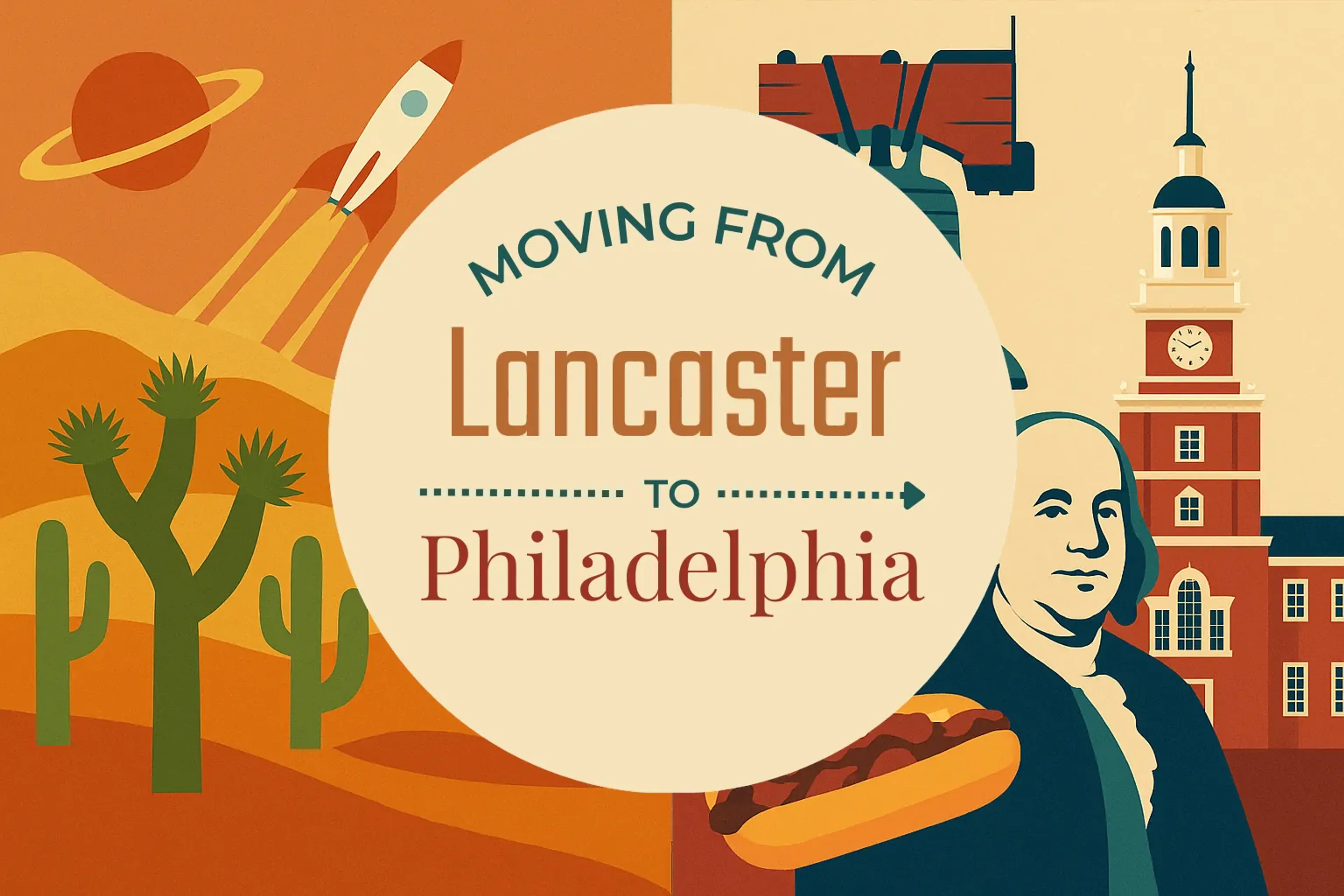 Side-by-side comparison of Lancaster to Philadelphia moving companies
