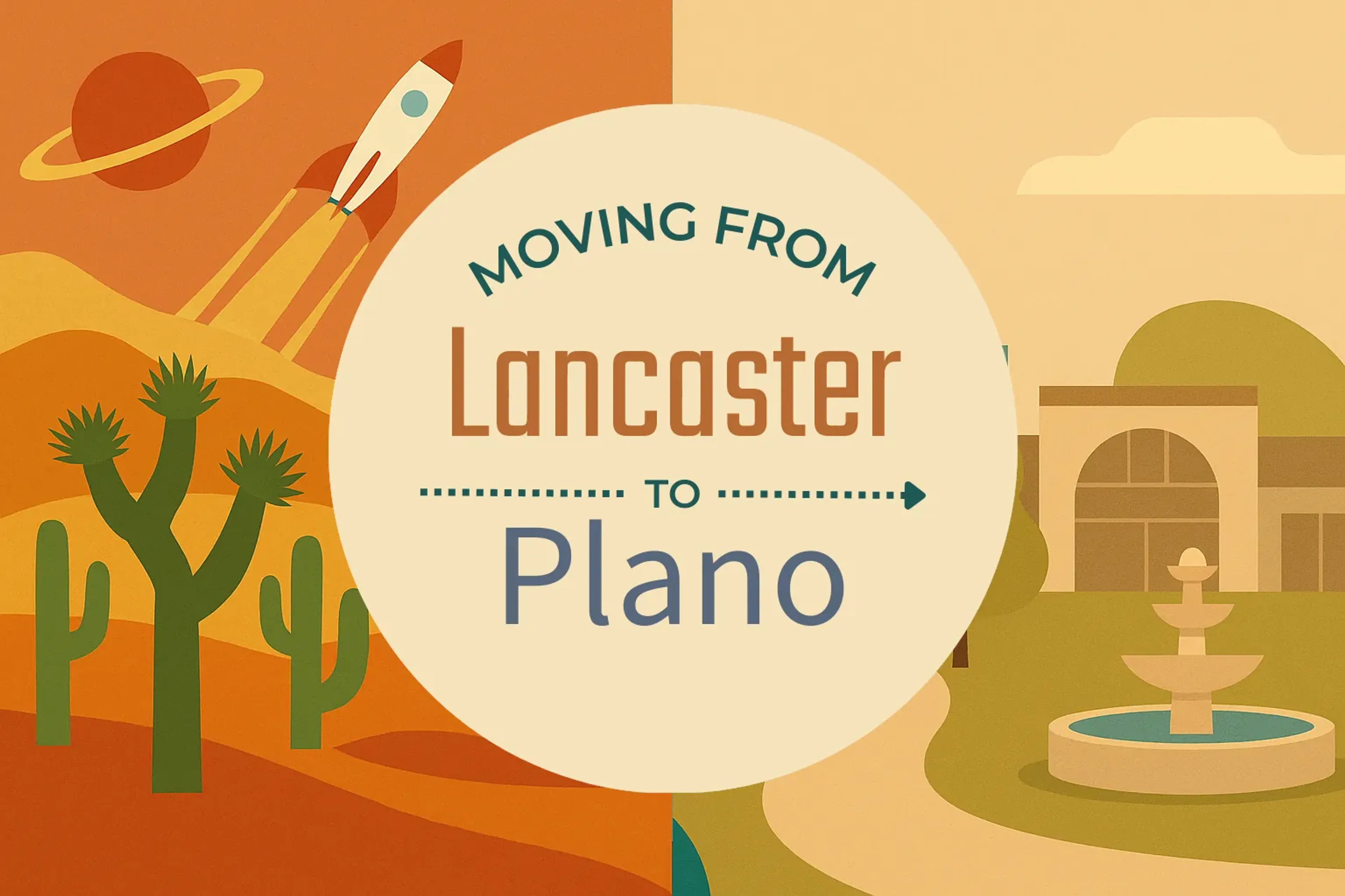 Side-by-side comparison of Lancaster to Plano moving companies