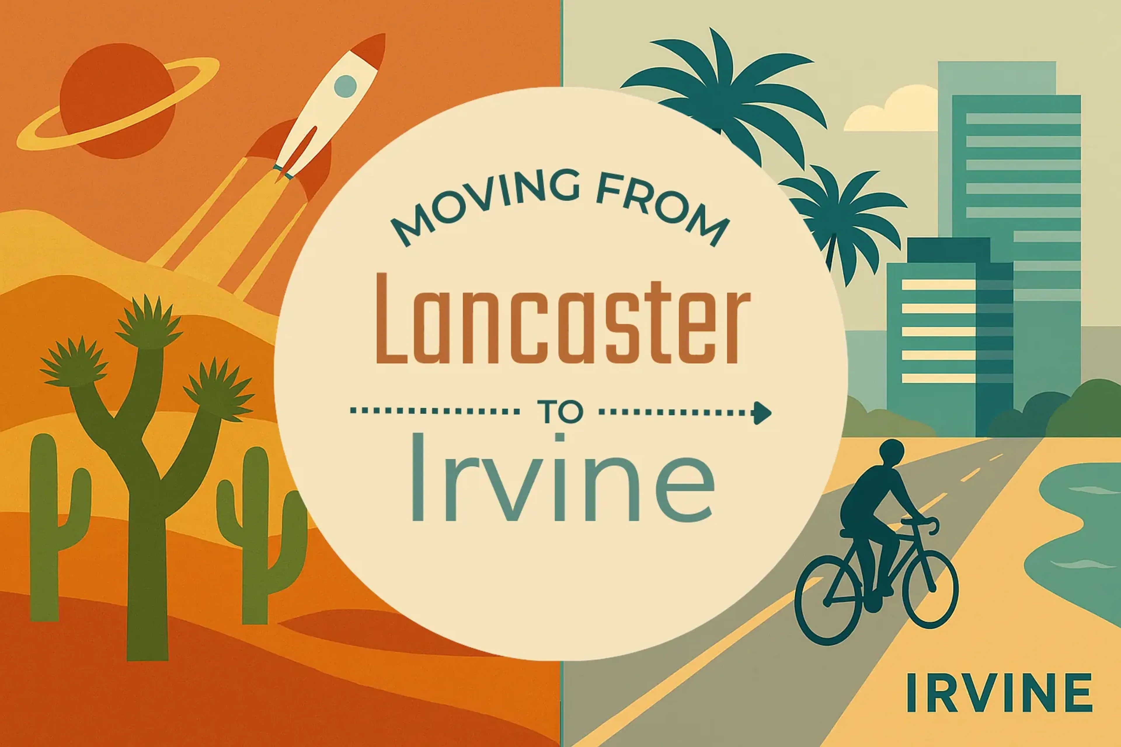Side-by-side comparison of Lancaster to Irvine moving companies