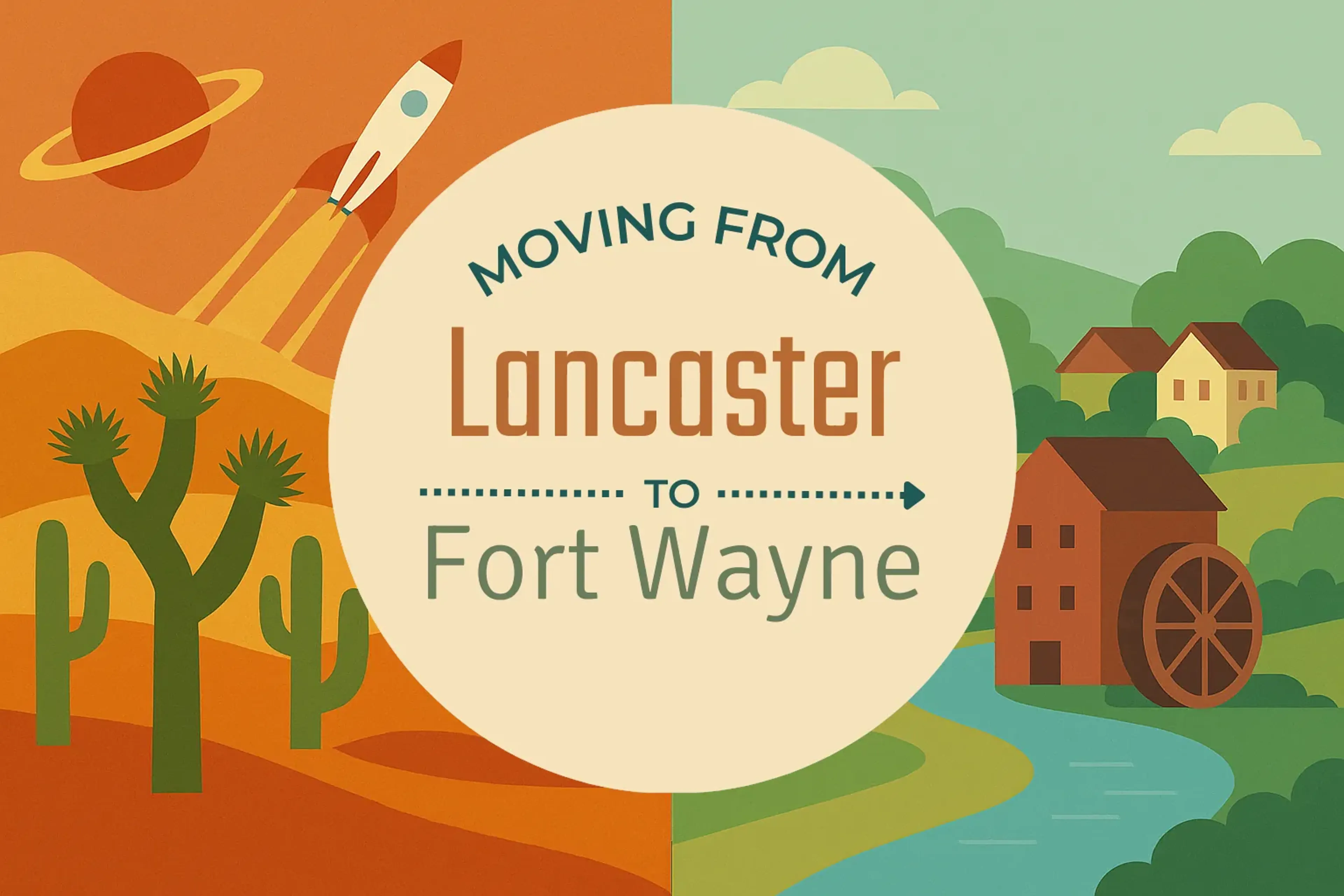 Side-by-side comparison of Lancaster to Fort Wayne moving companies