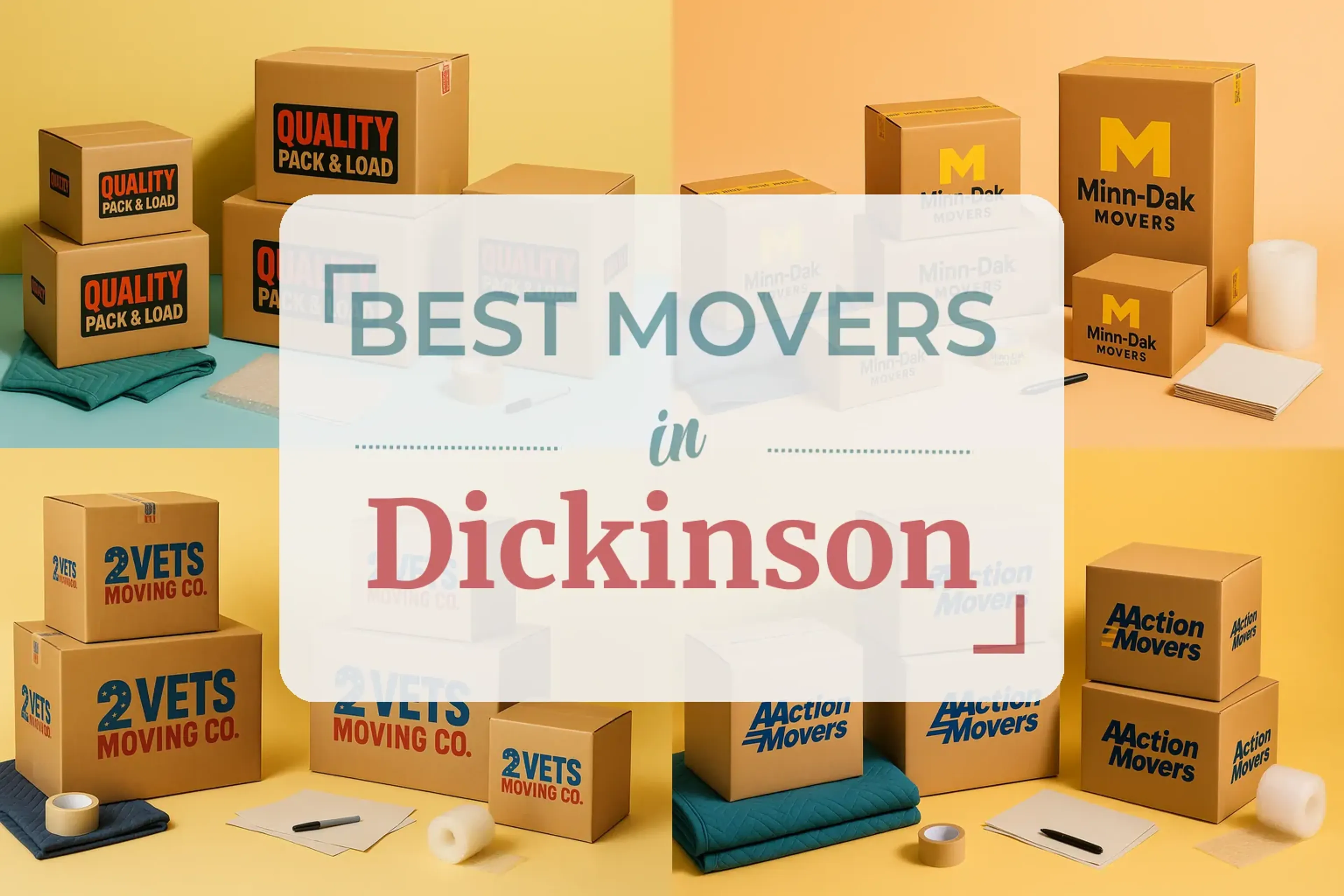 Side-by-side comparison of Dickinson moving companies