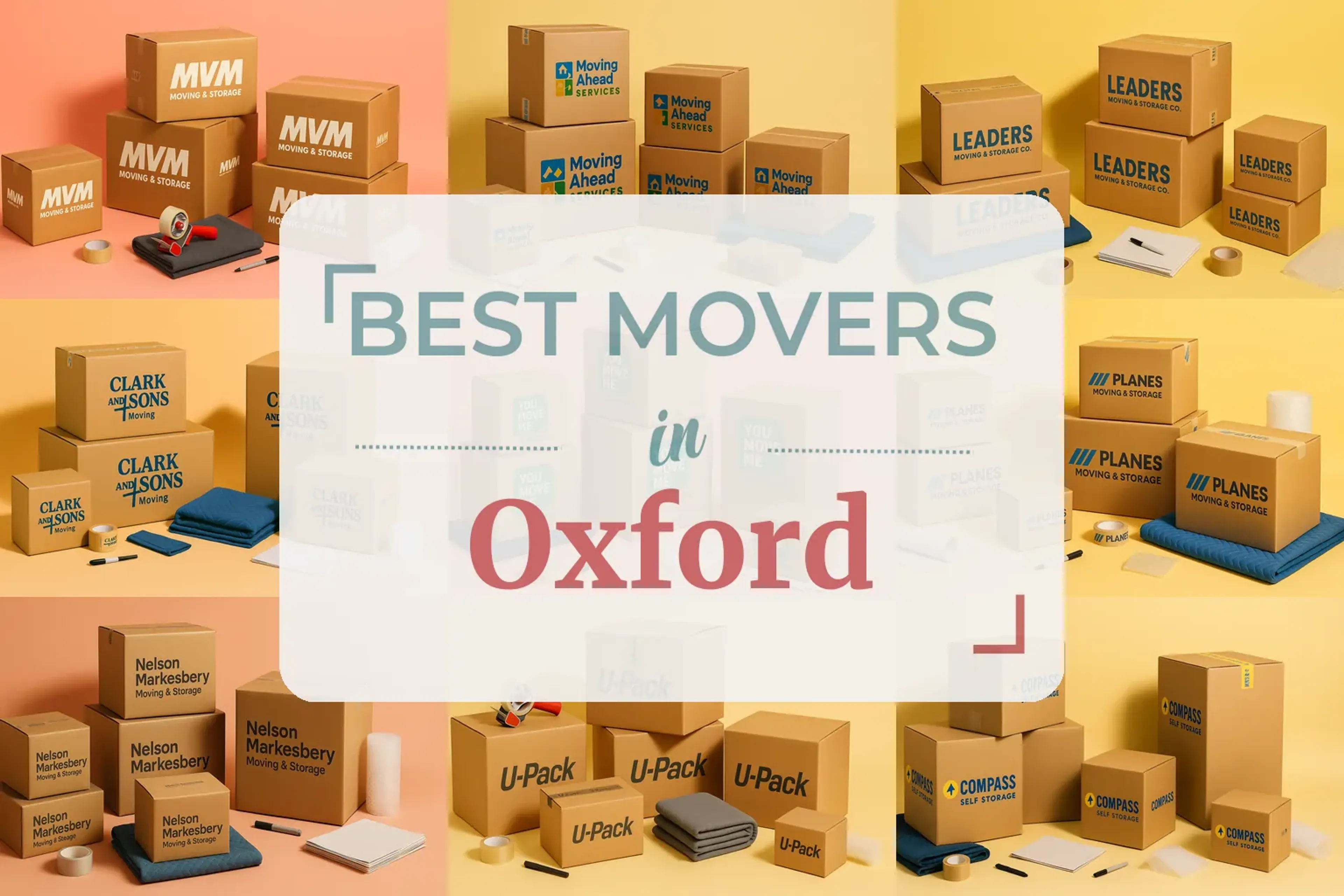 Side-by-side comparison of Oxford moving companies