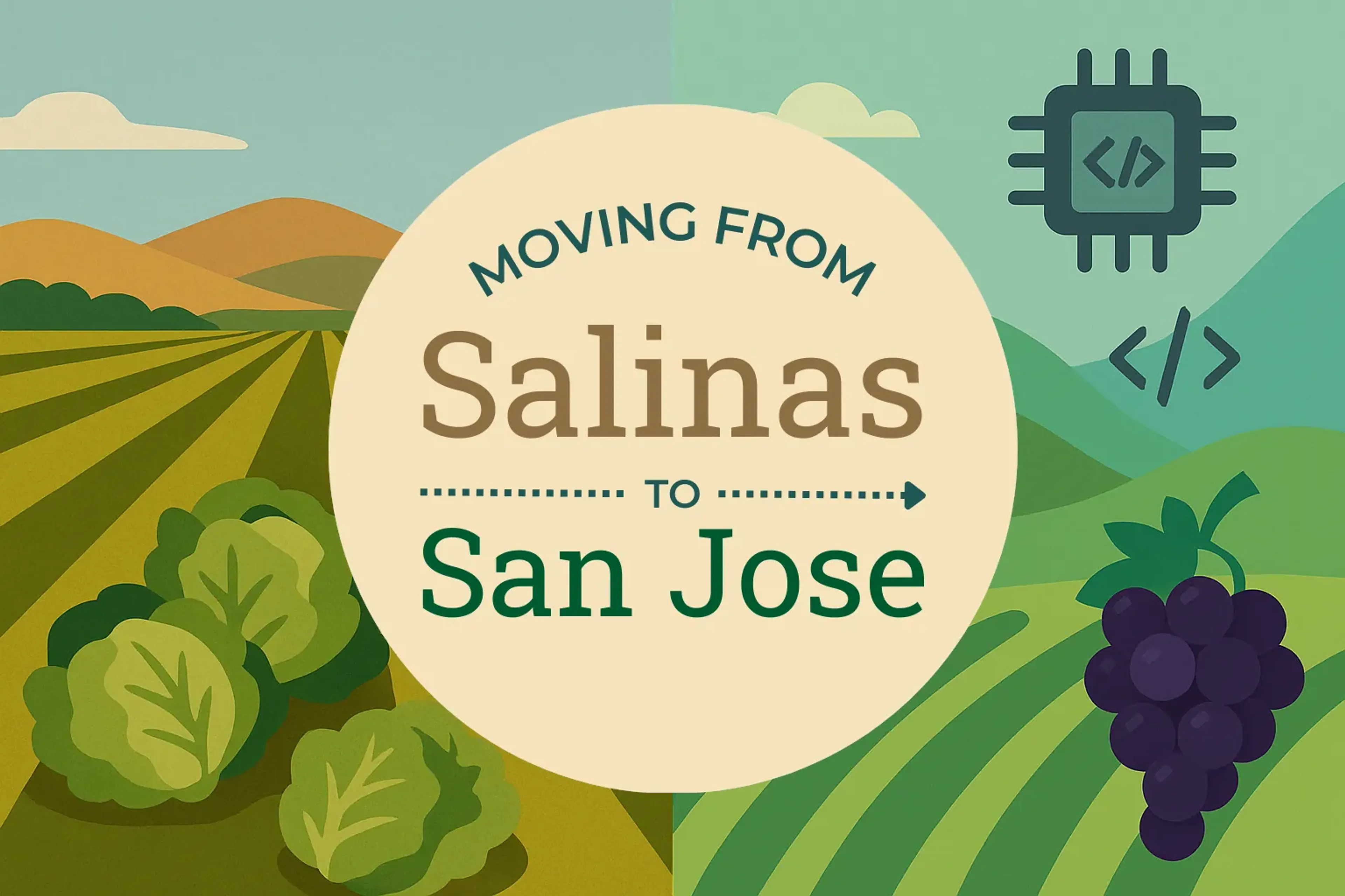 Side-by-side comparison of Salinas to San Jose moving companies