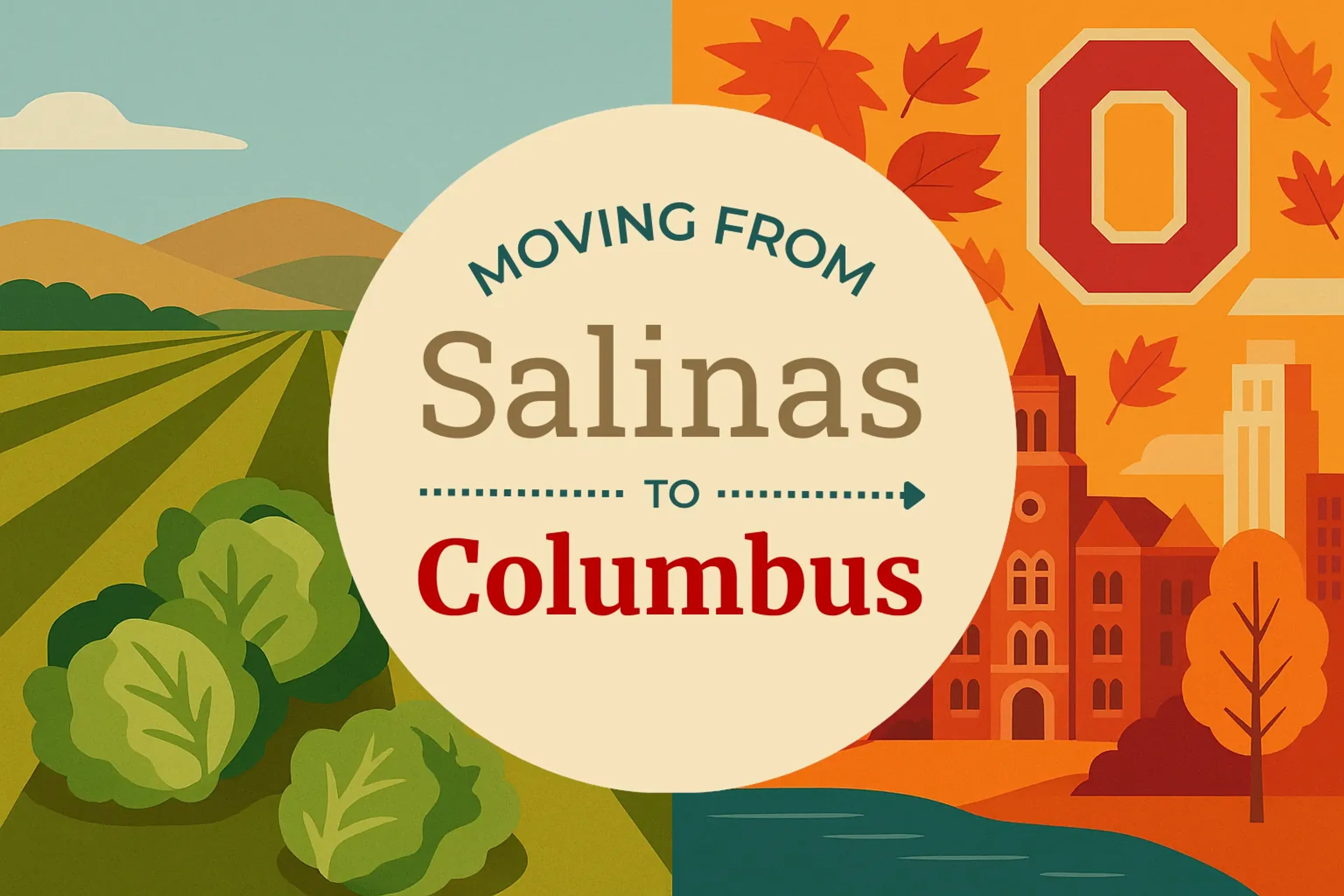 Side-by-side comparison of Salinas to Columbus moving companies
