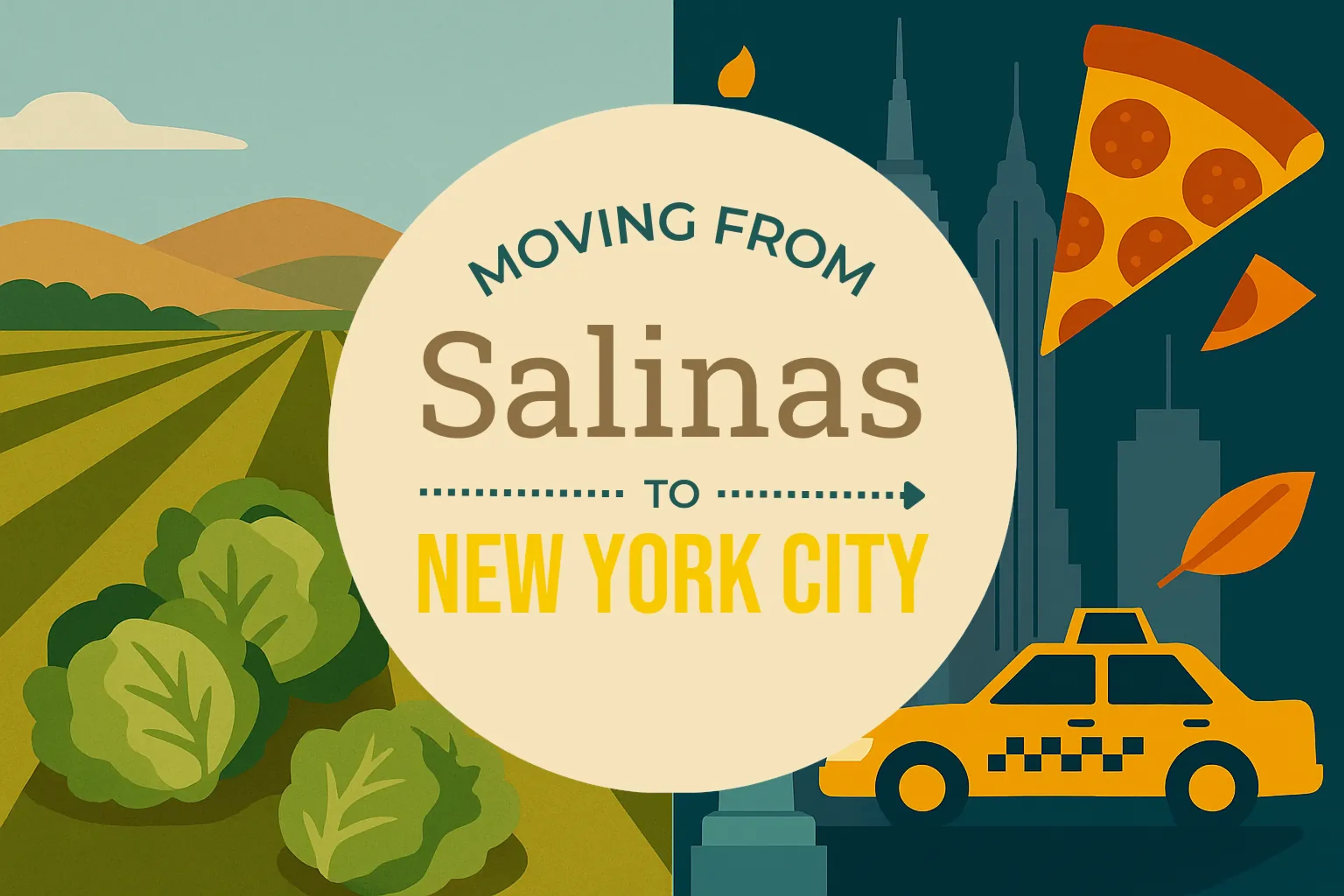 Side-by-side comparison of Salinas to New York City moving companies