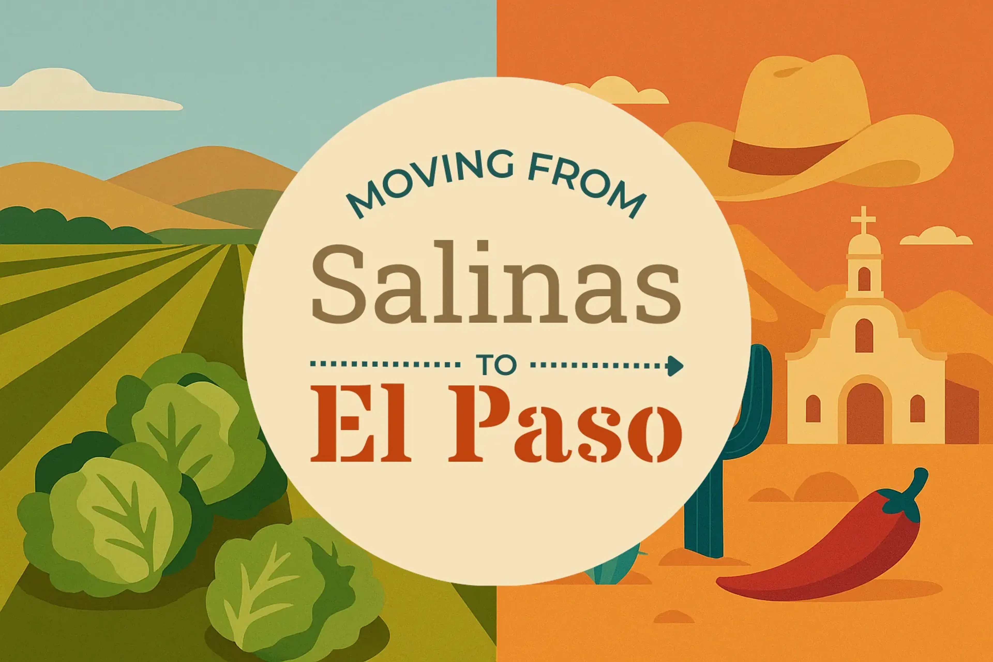 Side-by-side comparison of Salinas to El Paso moving companies