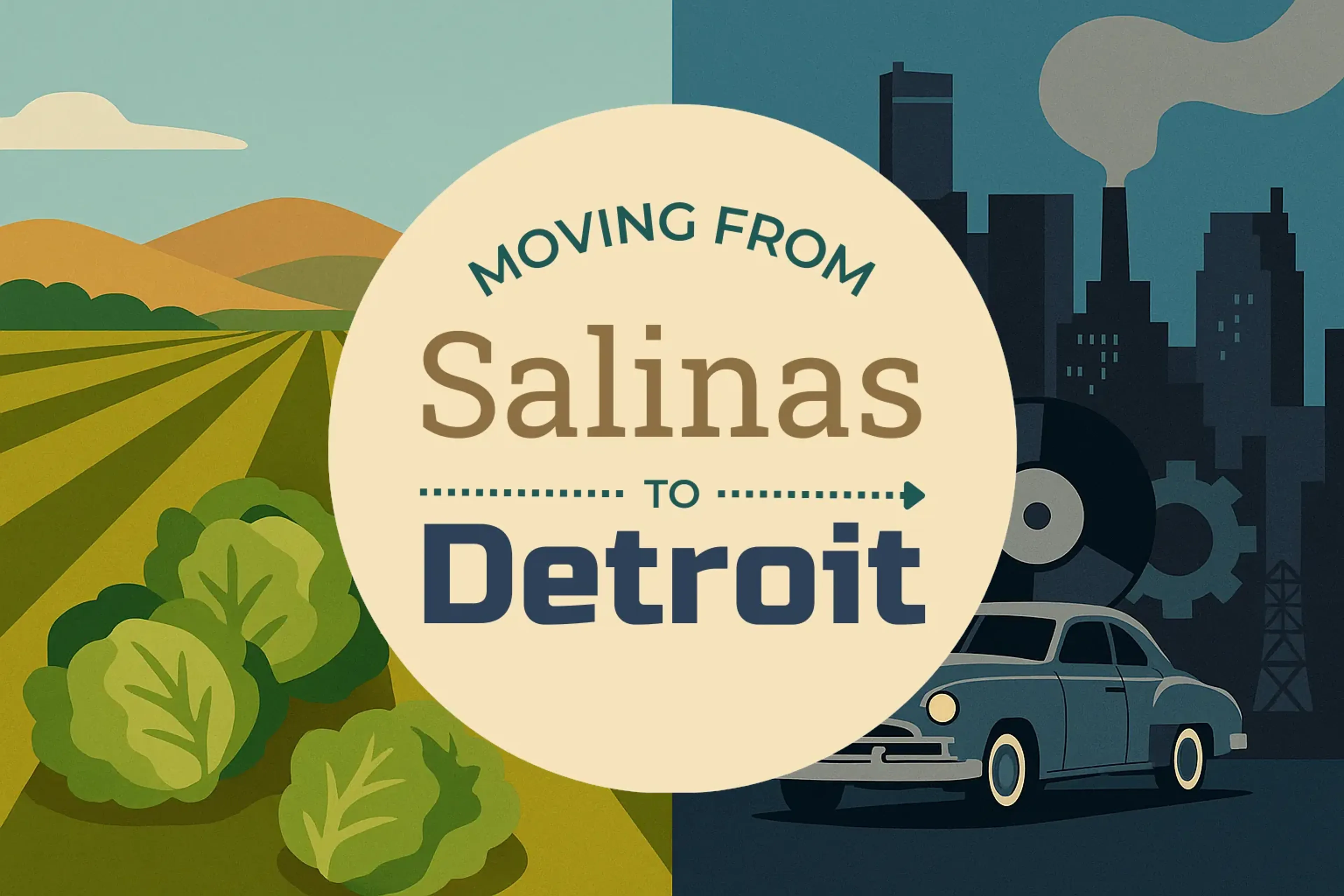 Side-by-side comparison of Salinas to Detroit moving companies