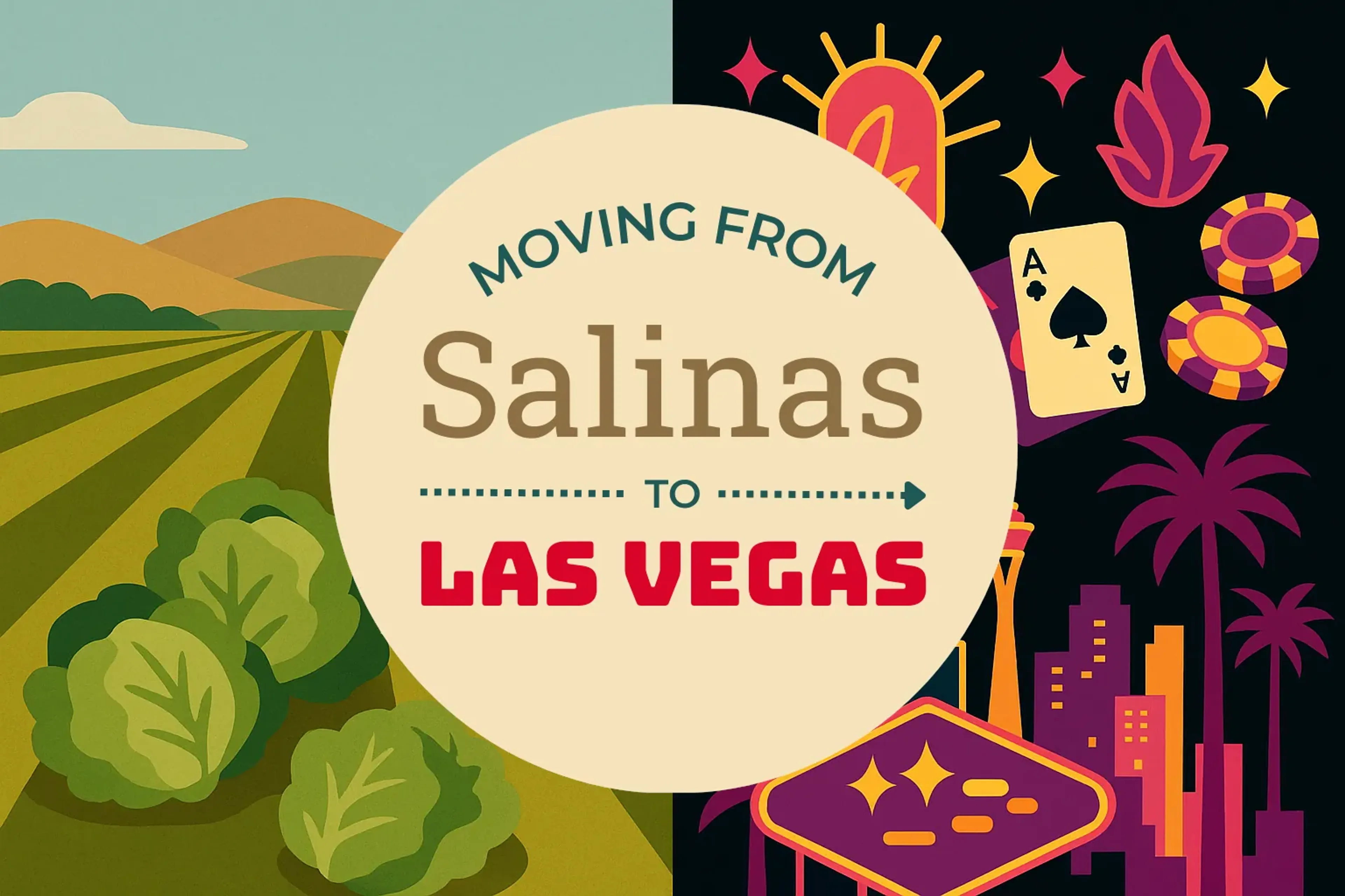 Side-by-side comparison of Salinas to Las Vegas moving companies