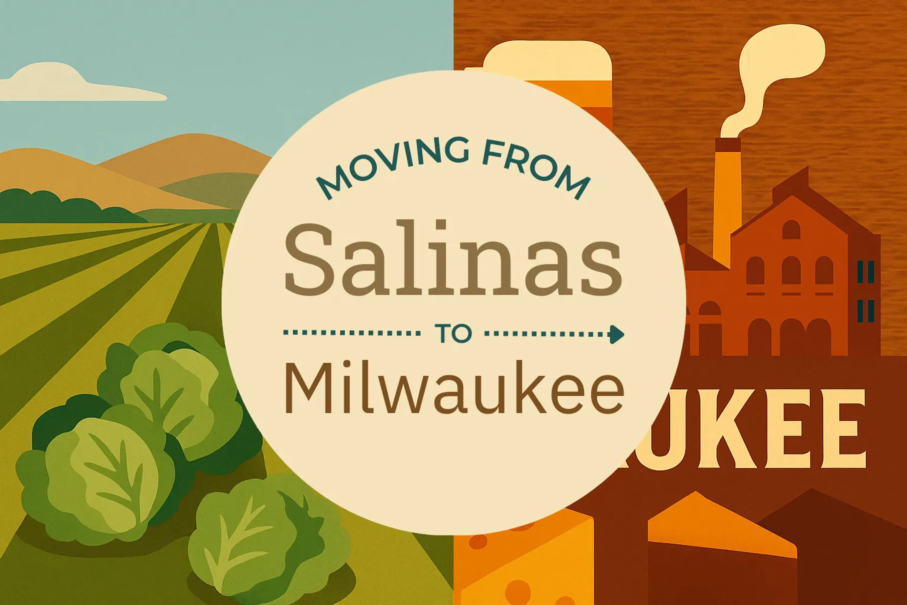 Side-by-side comparison of Salinas to Milwaukee moving companies