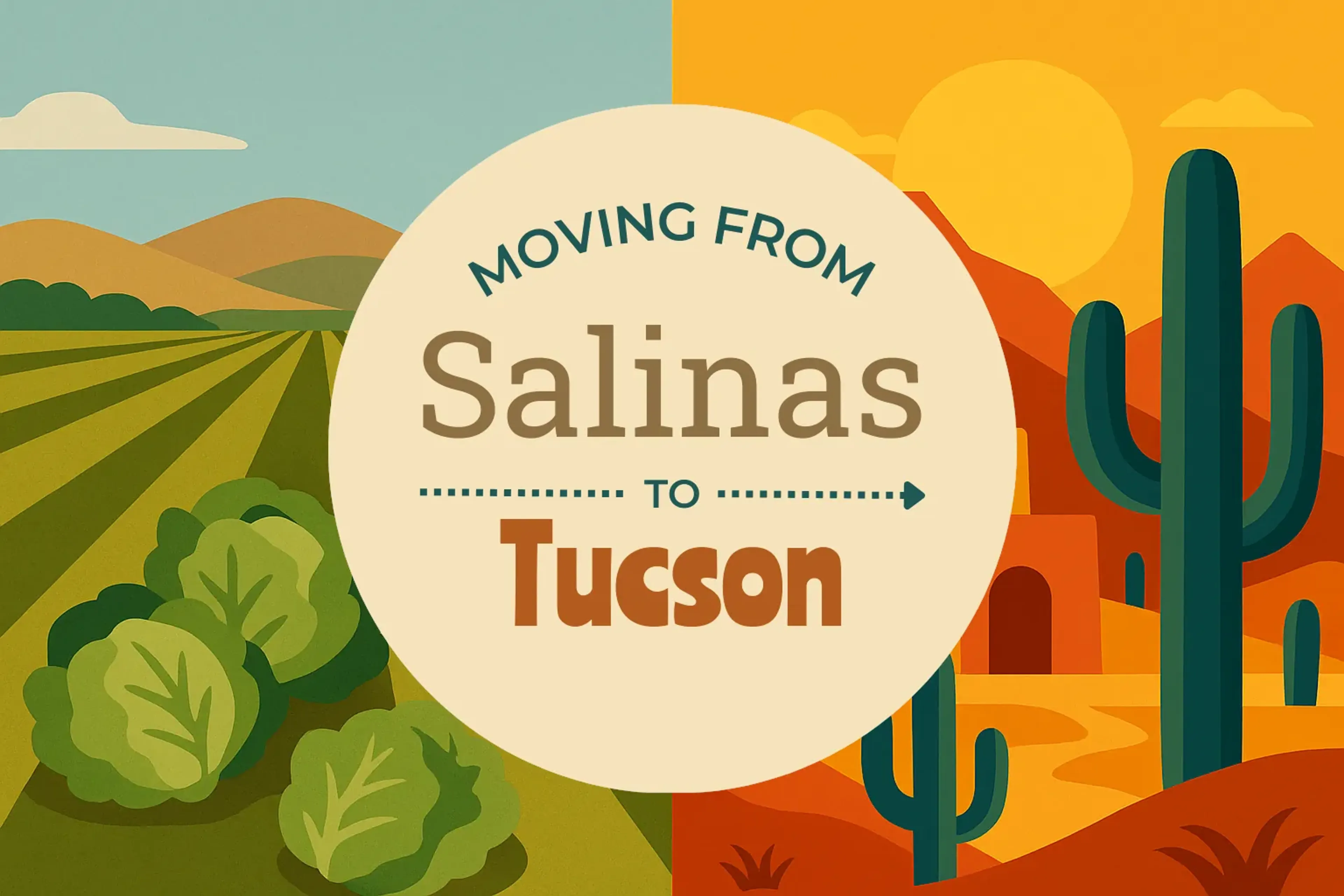 Side-by-side comparison of Salinas to Tucson moving companies