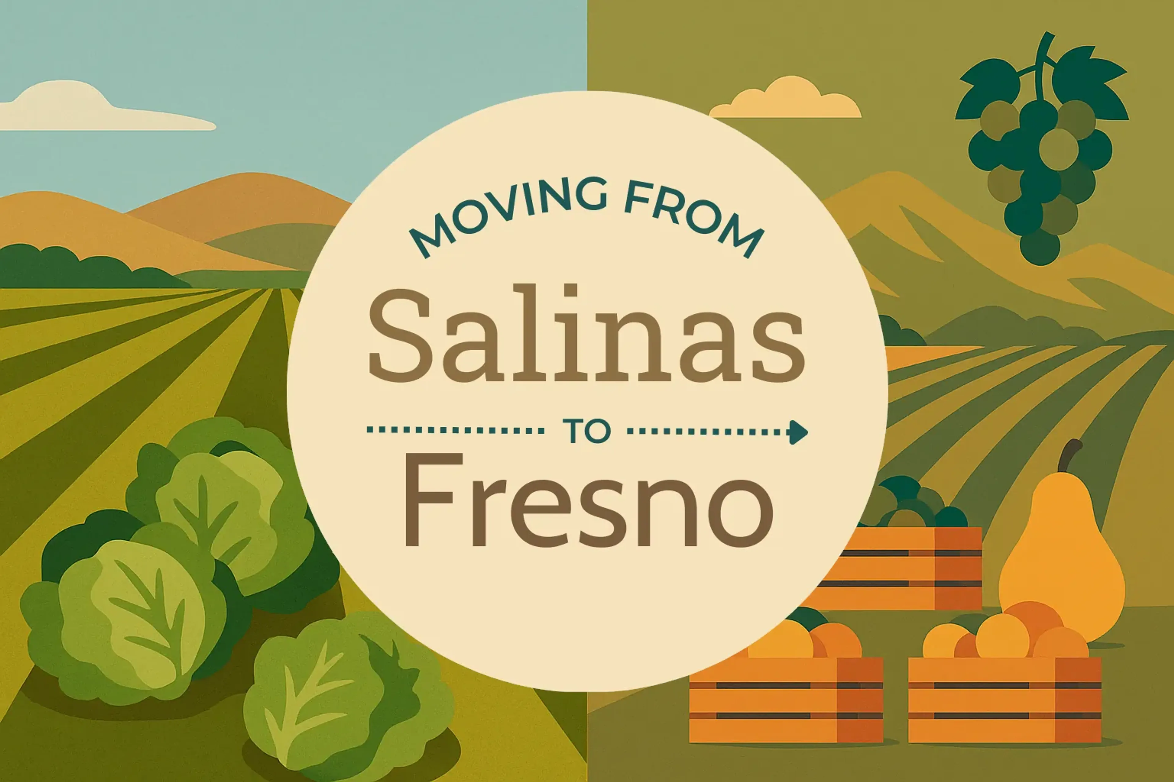 Side-by-side comparison of Salinas to Fresno moving companies
