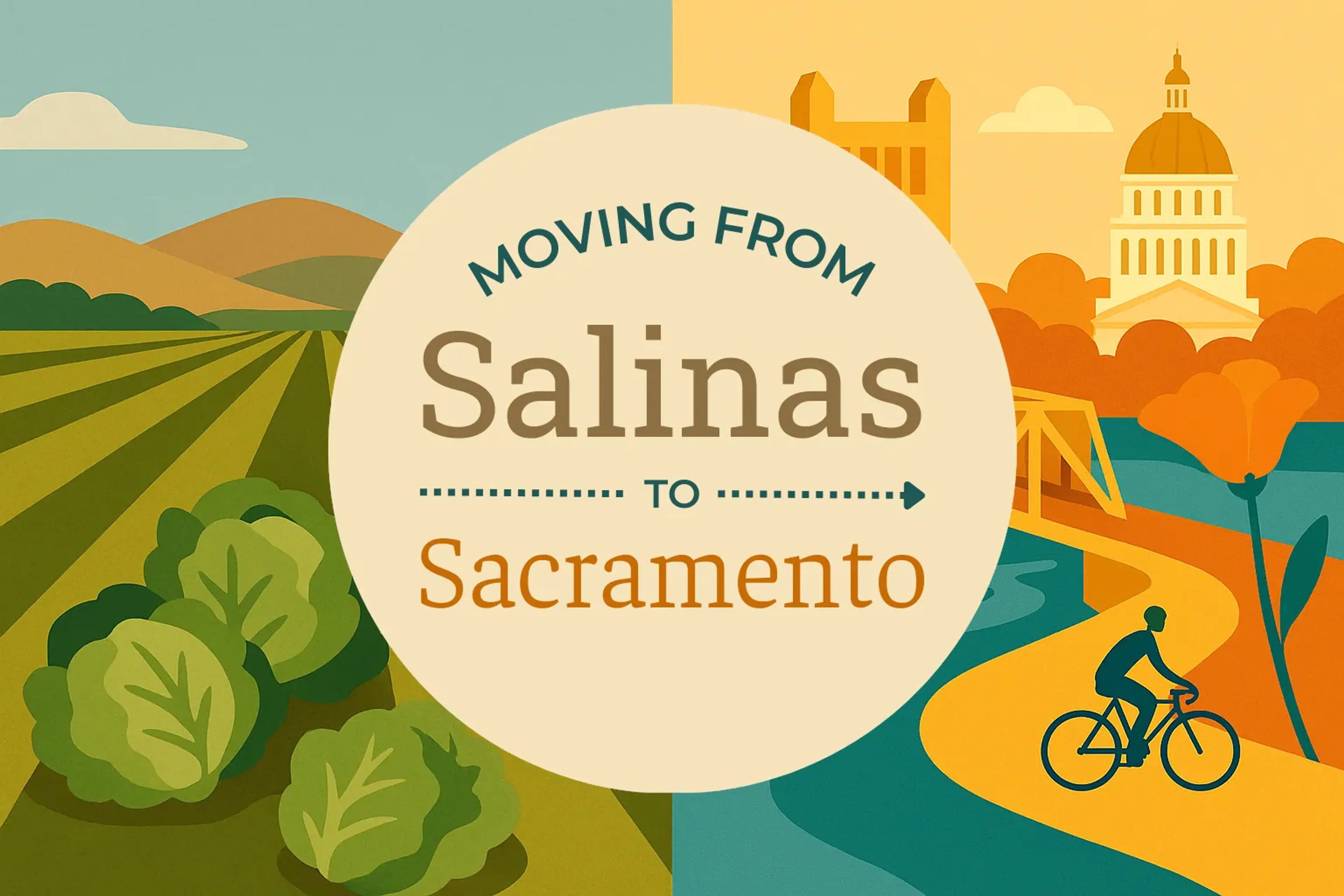 Side-by-side comparison of Salinas to Sacramento moving companies