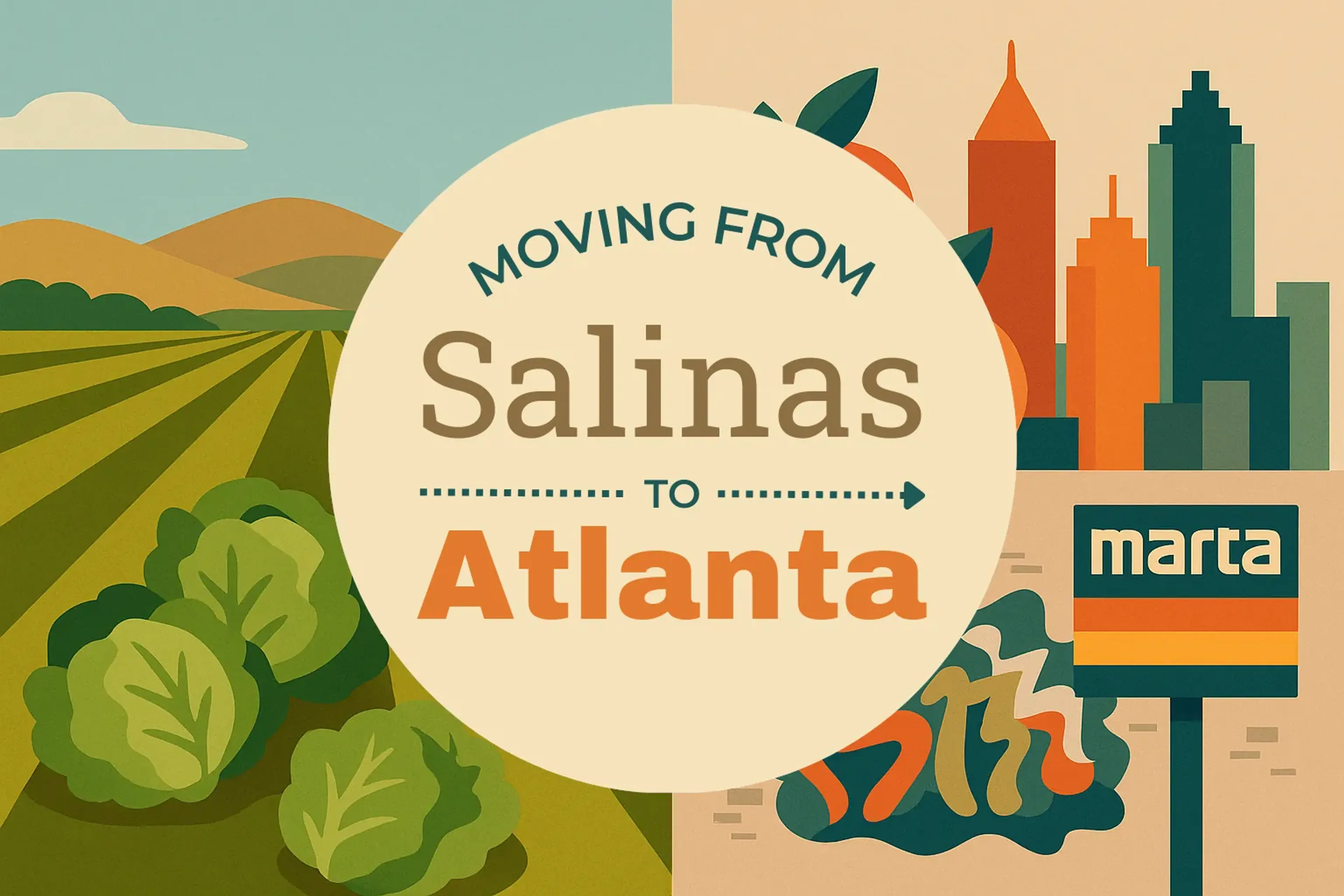 Side-by-side comparison of Salinas to Atlanta moving companies