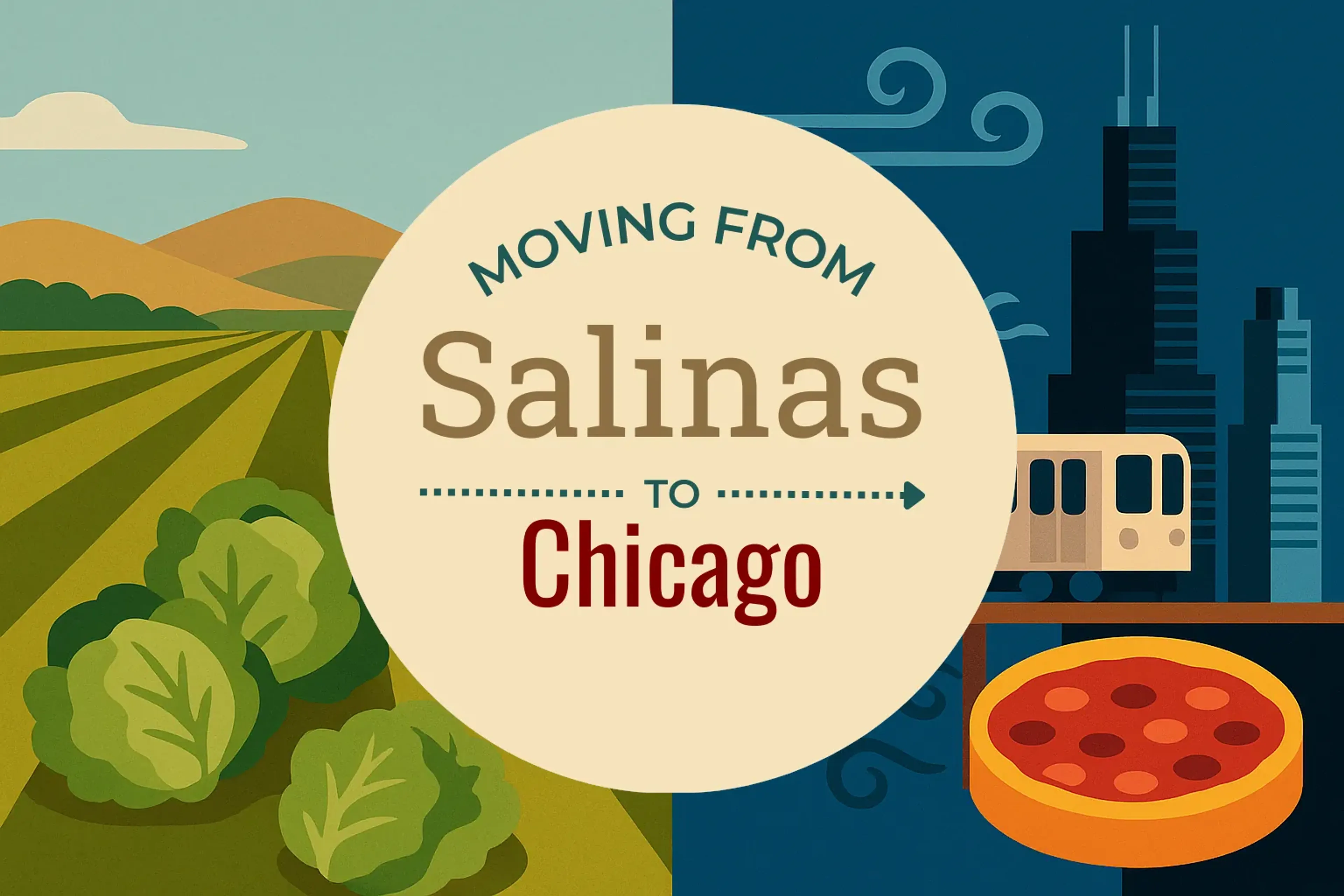 Side-by-side comparison of Salinas to Chicago moving companies