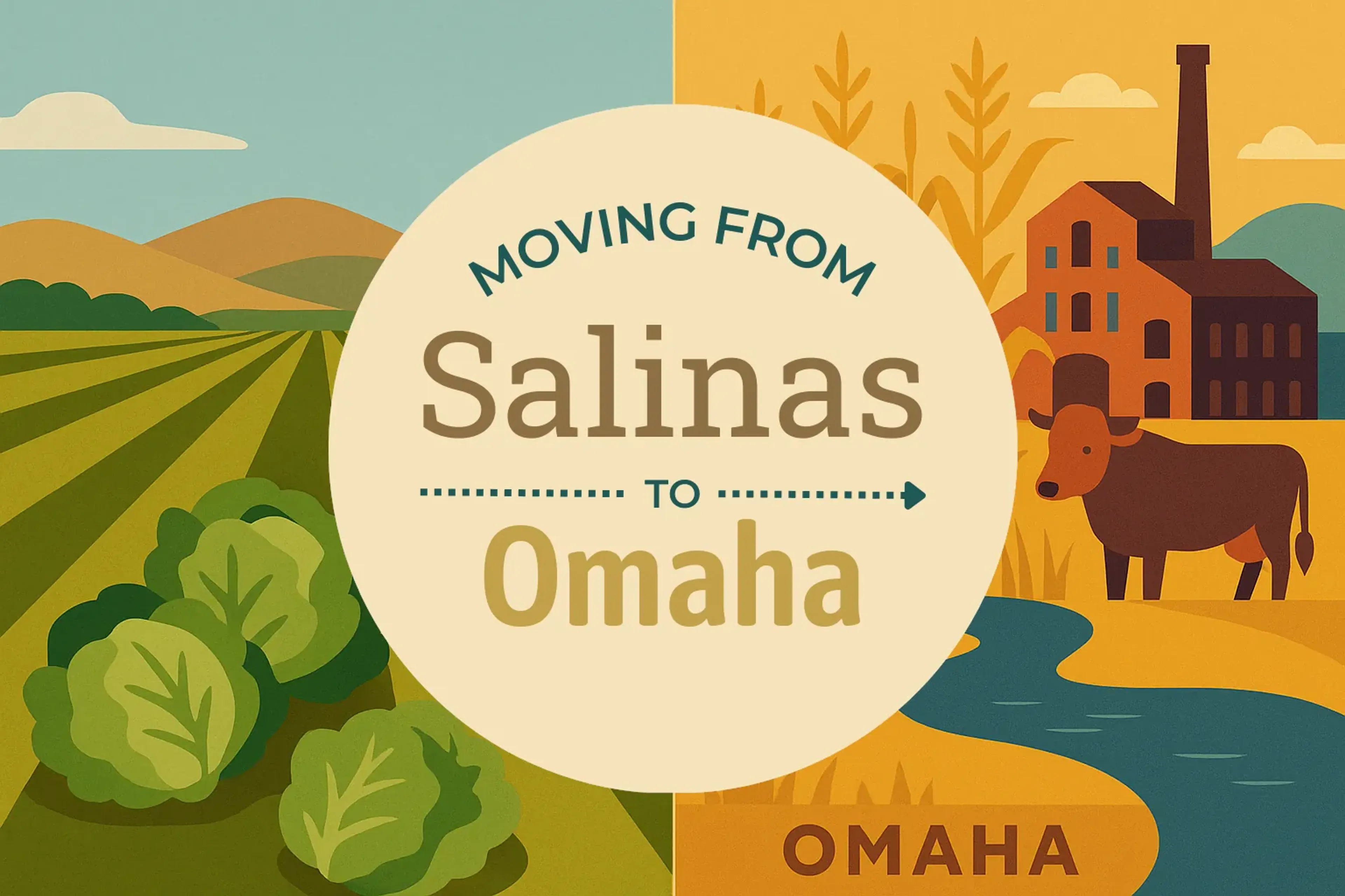 Side-by-side comparison of Salinas to Omaha moving companies