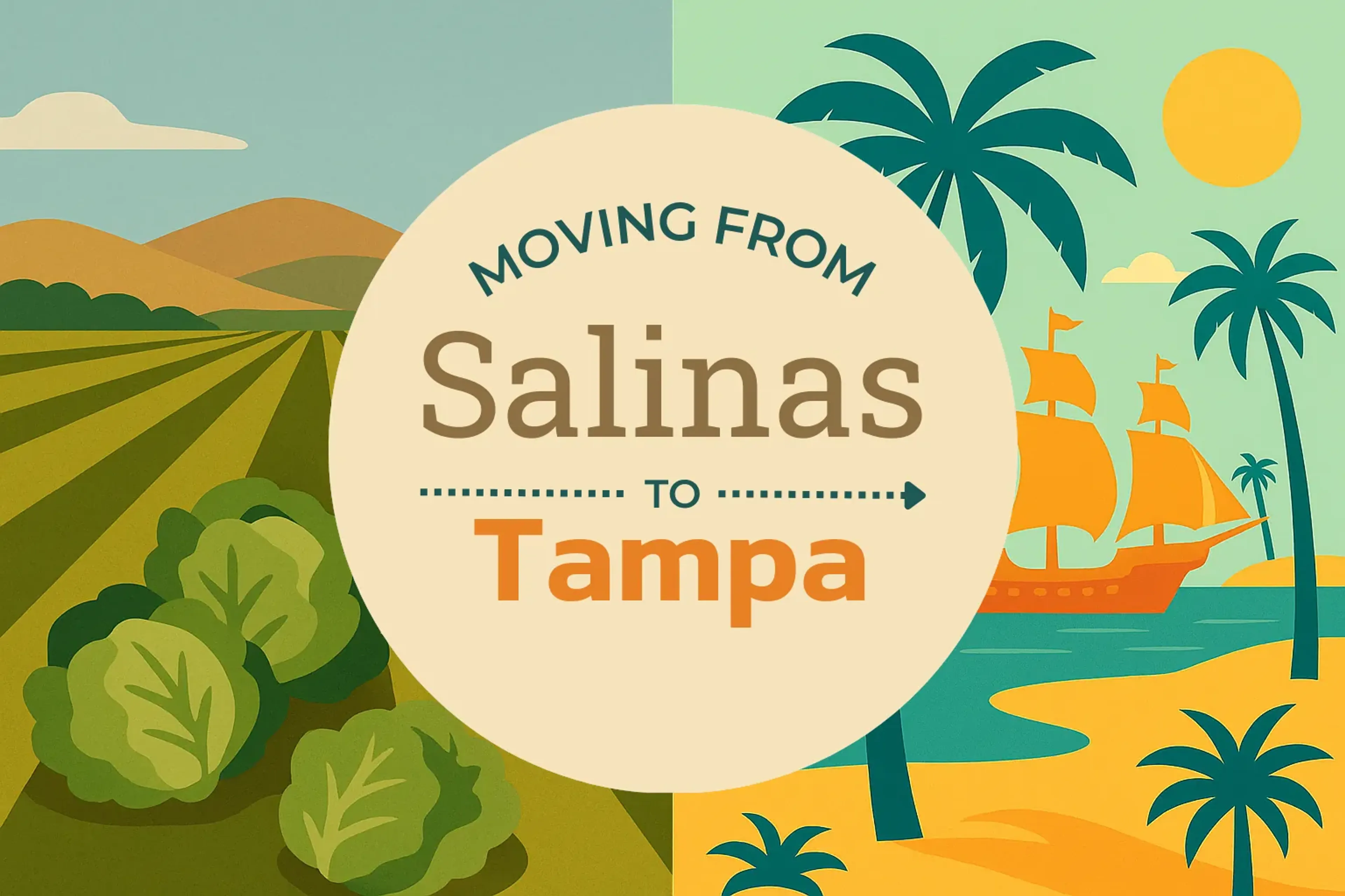Side-by-side comparison of Salinas to Tampa moving companies