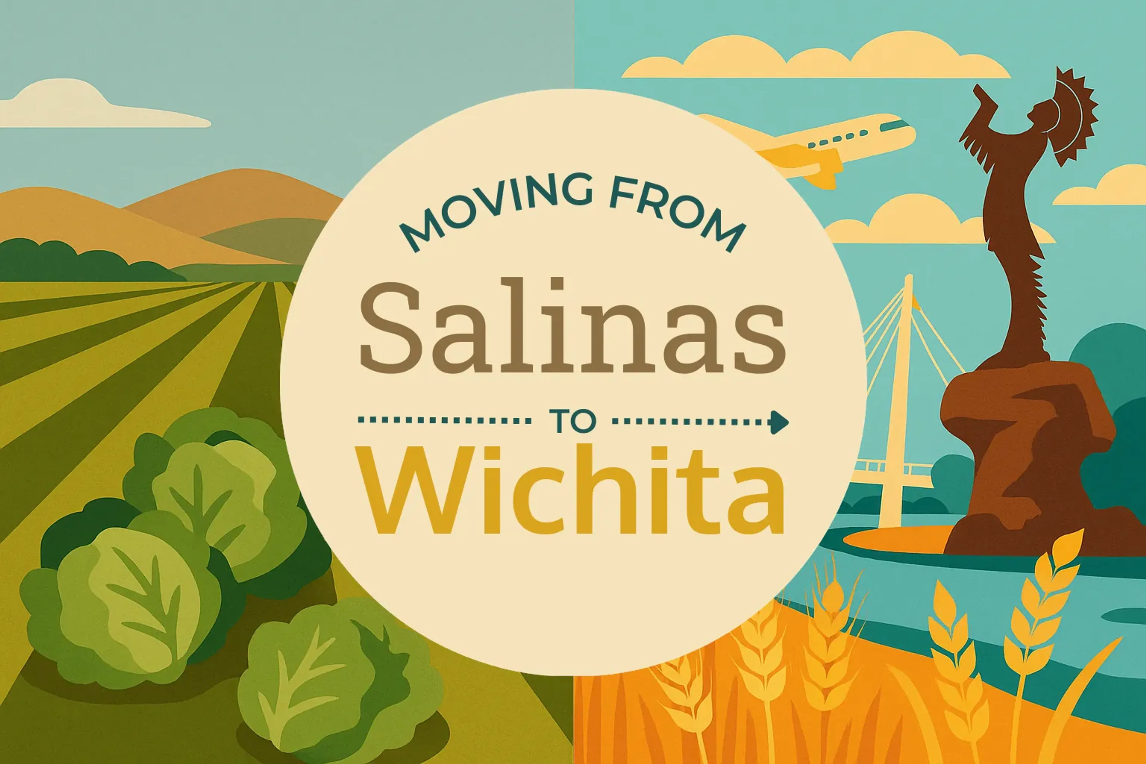 Side-by-side comparison of Salinas to Wichita moving companies