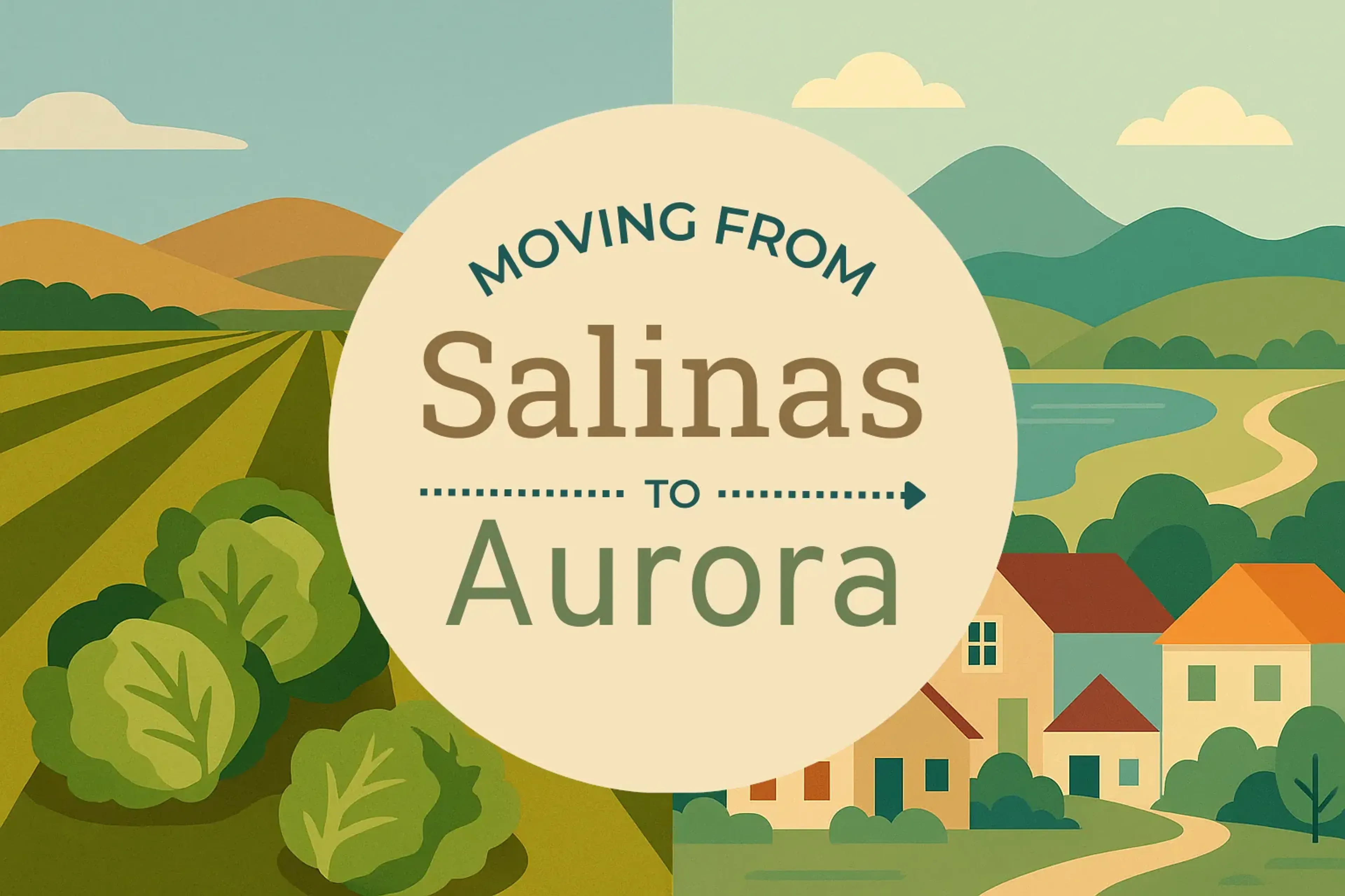 Side-by-side comparison of Salinas to Aurora moving companies
