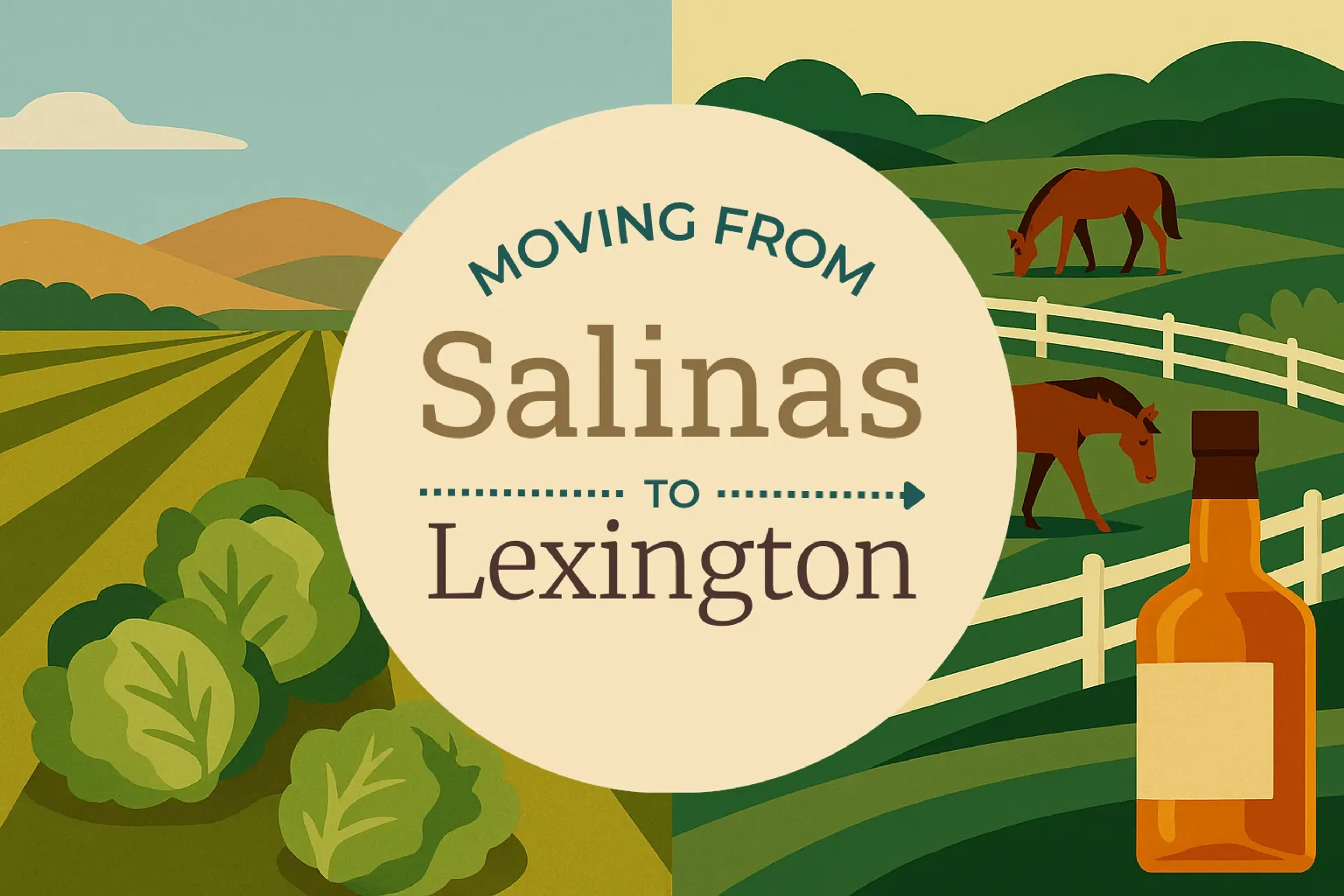 Side-by-side comparison of Salinas to Lexington moving companies