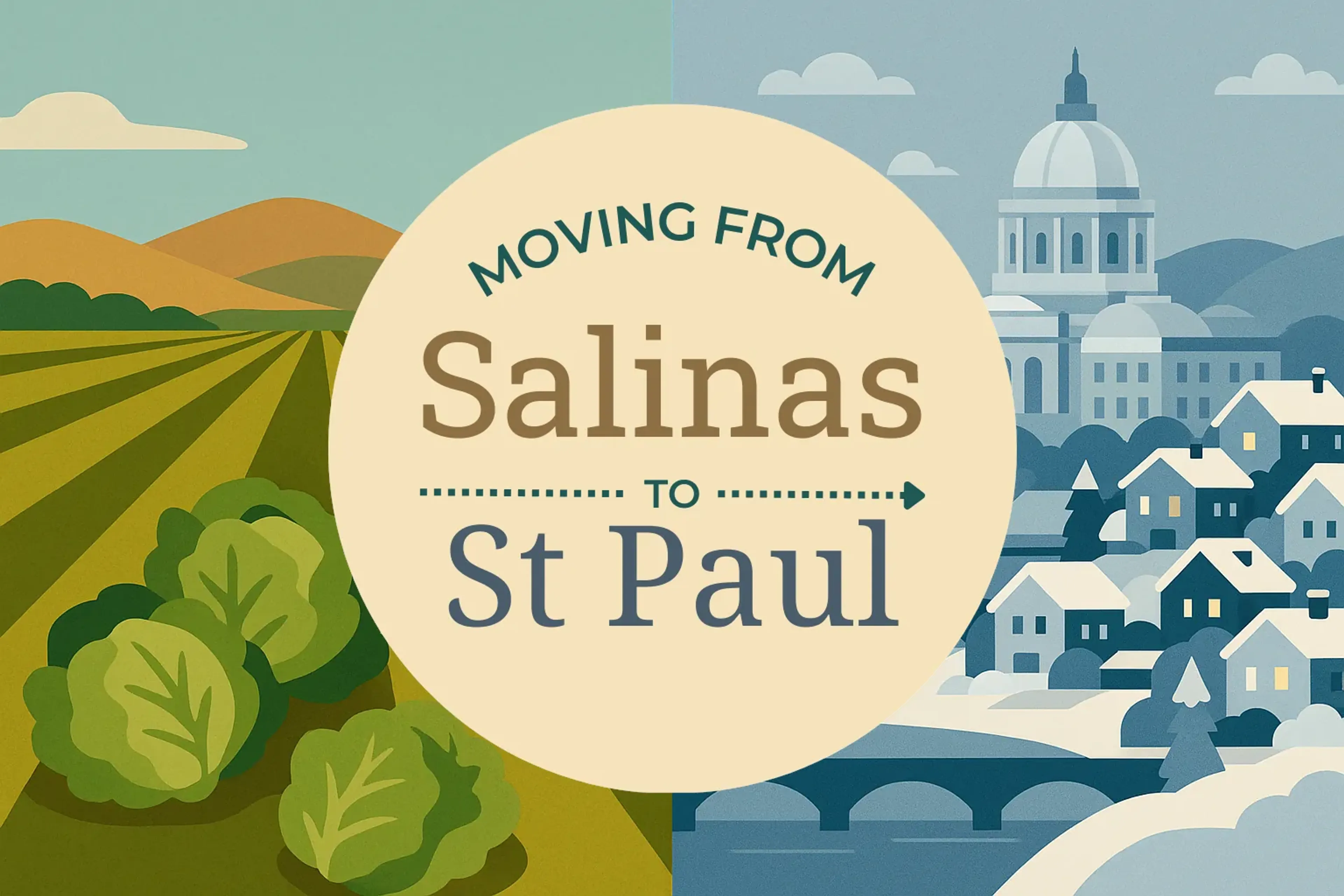 Side-by-side comparison of Salinas to St. Paul moving companies