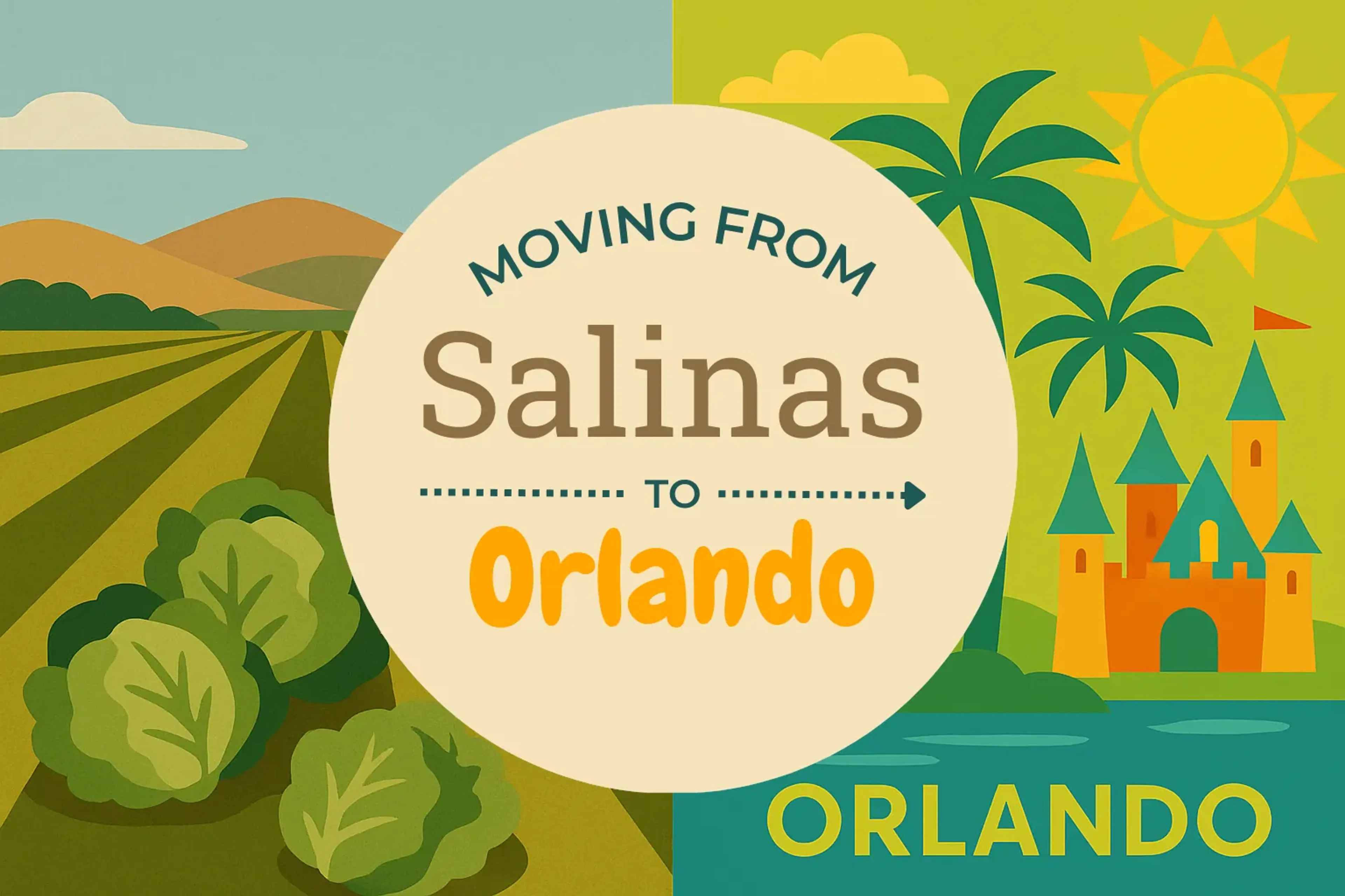 Side-by-side comparison of Salinas to Orlando moving companies