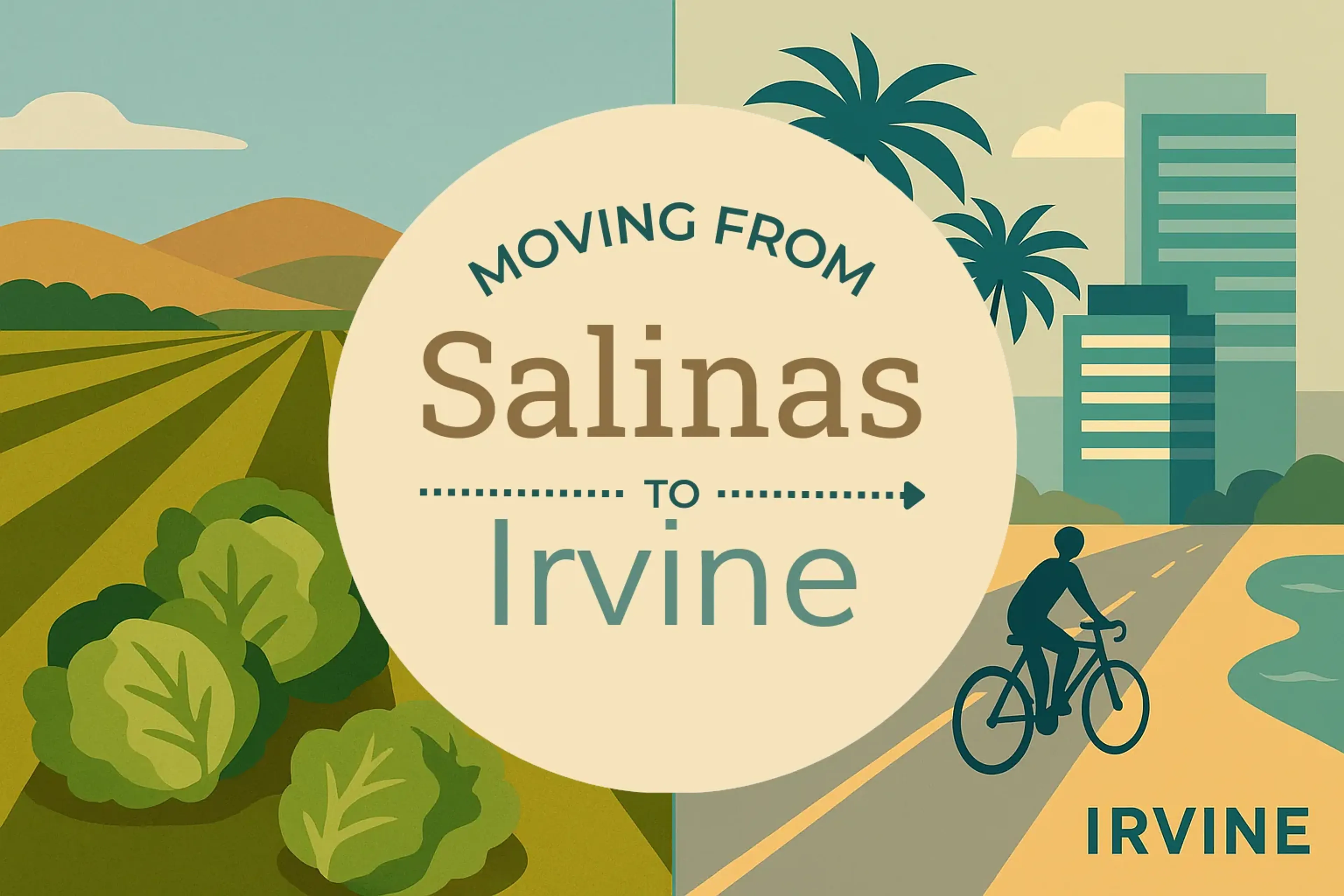 Side-by-side comparison of Salinas to Irvine moving companies
