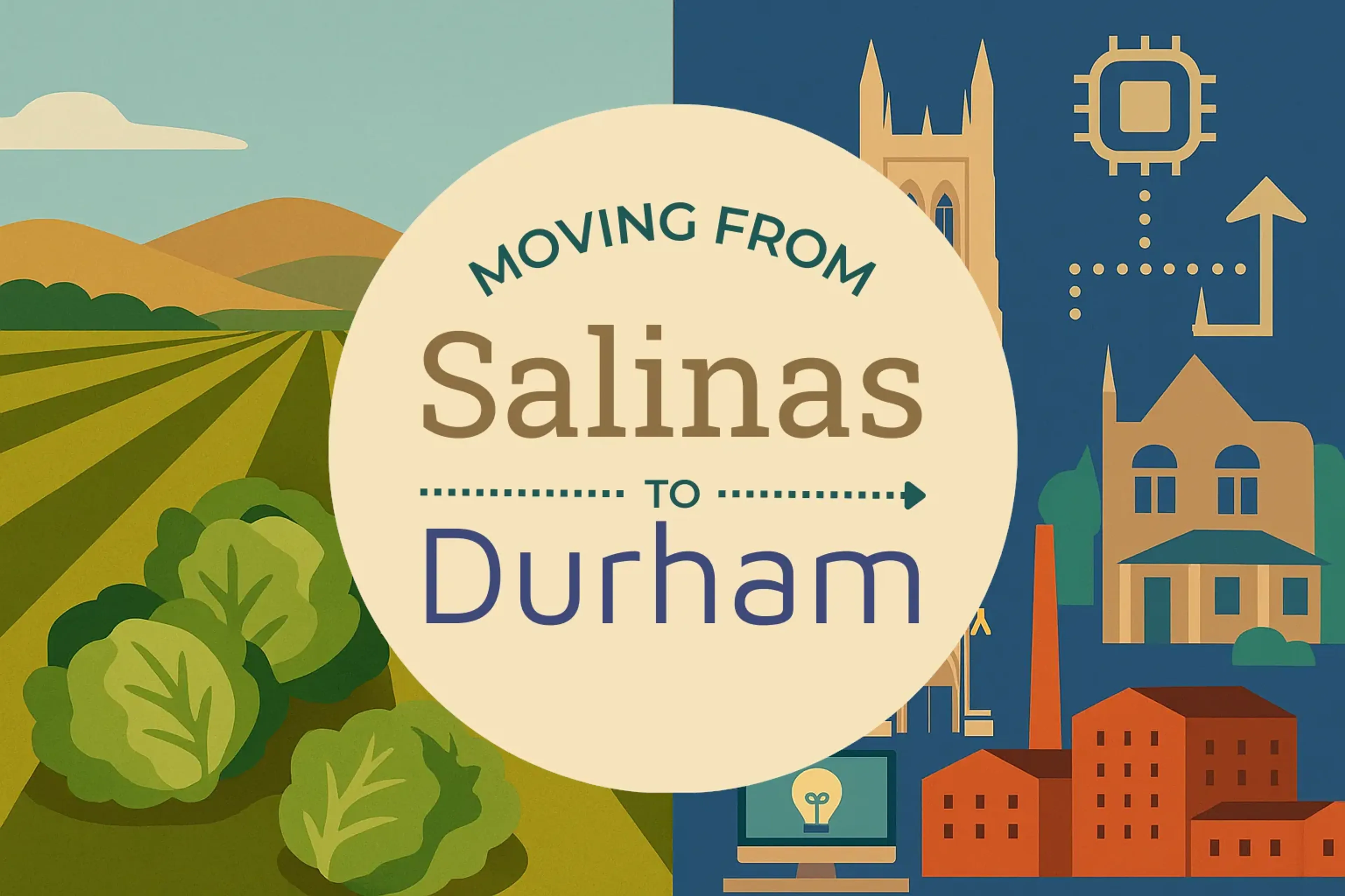 Side-by-side comparison of Salinas to Durham moving companies
