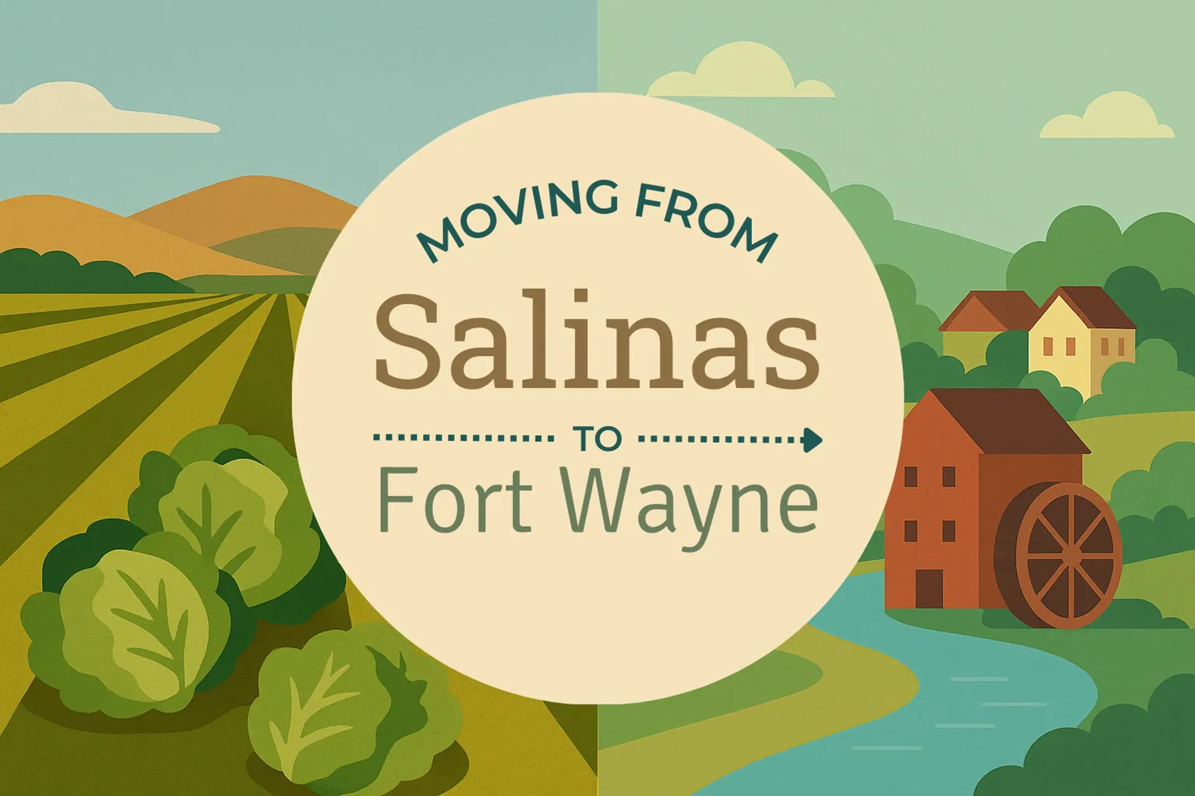 Side-by-side comparison of Salinas to Fort Wayne moving companies
