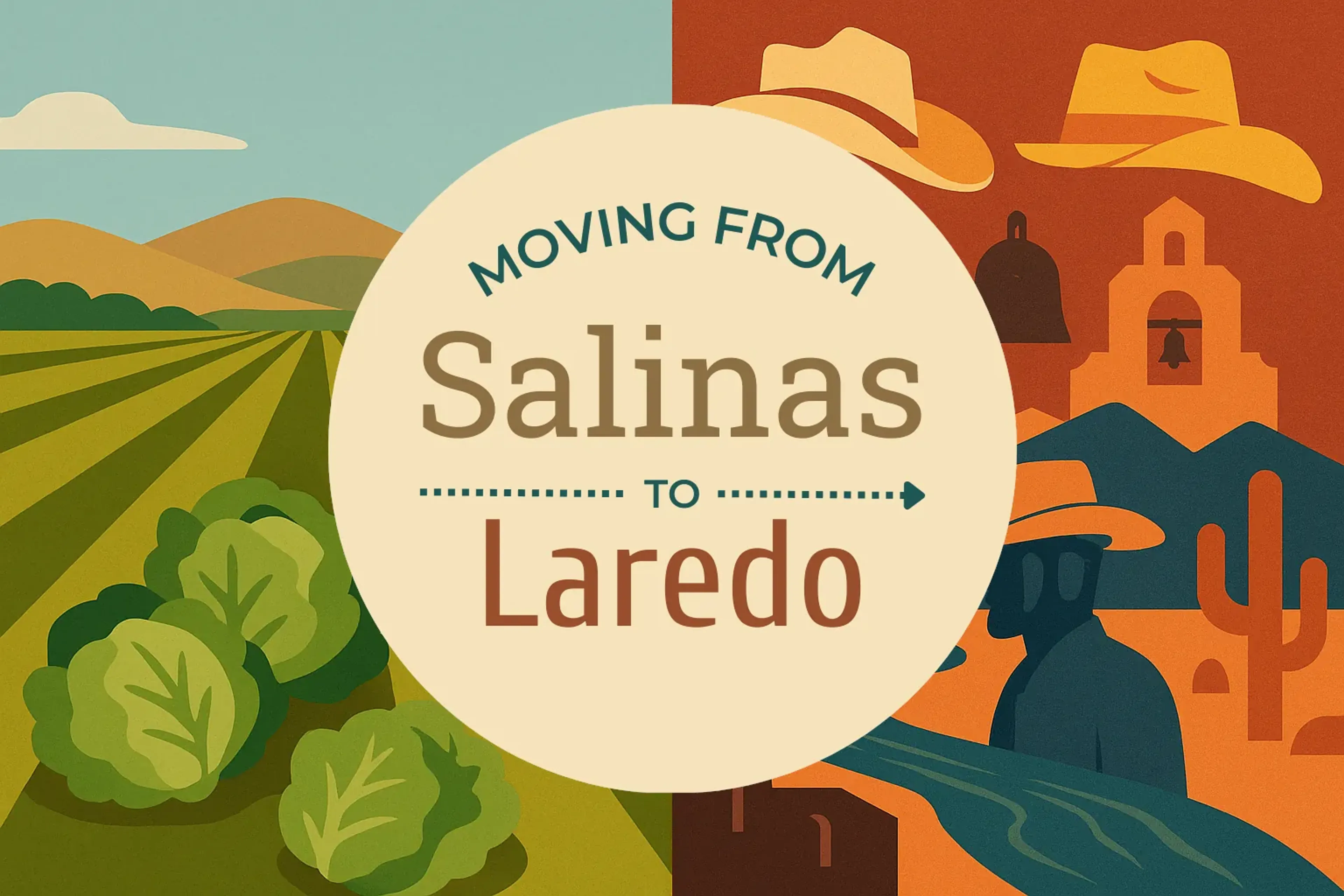 Side-by-side comparison of Salinas to Laredo moving companies