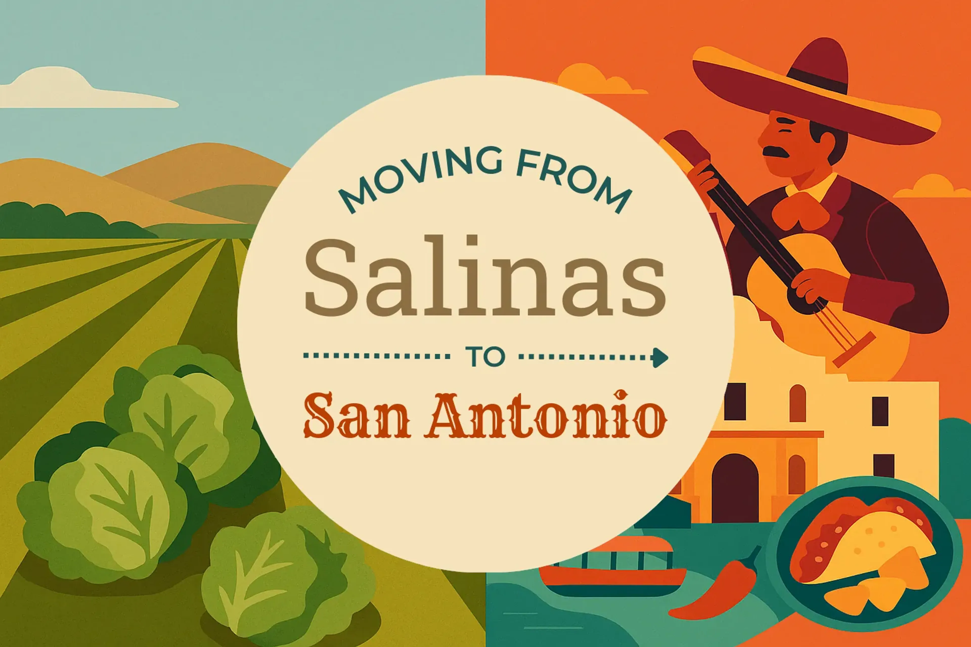 Side-by-side comparison of Salinas to San Antonio moving companies