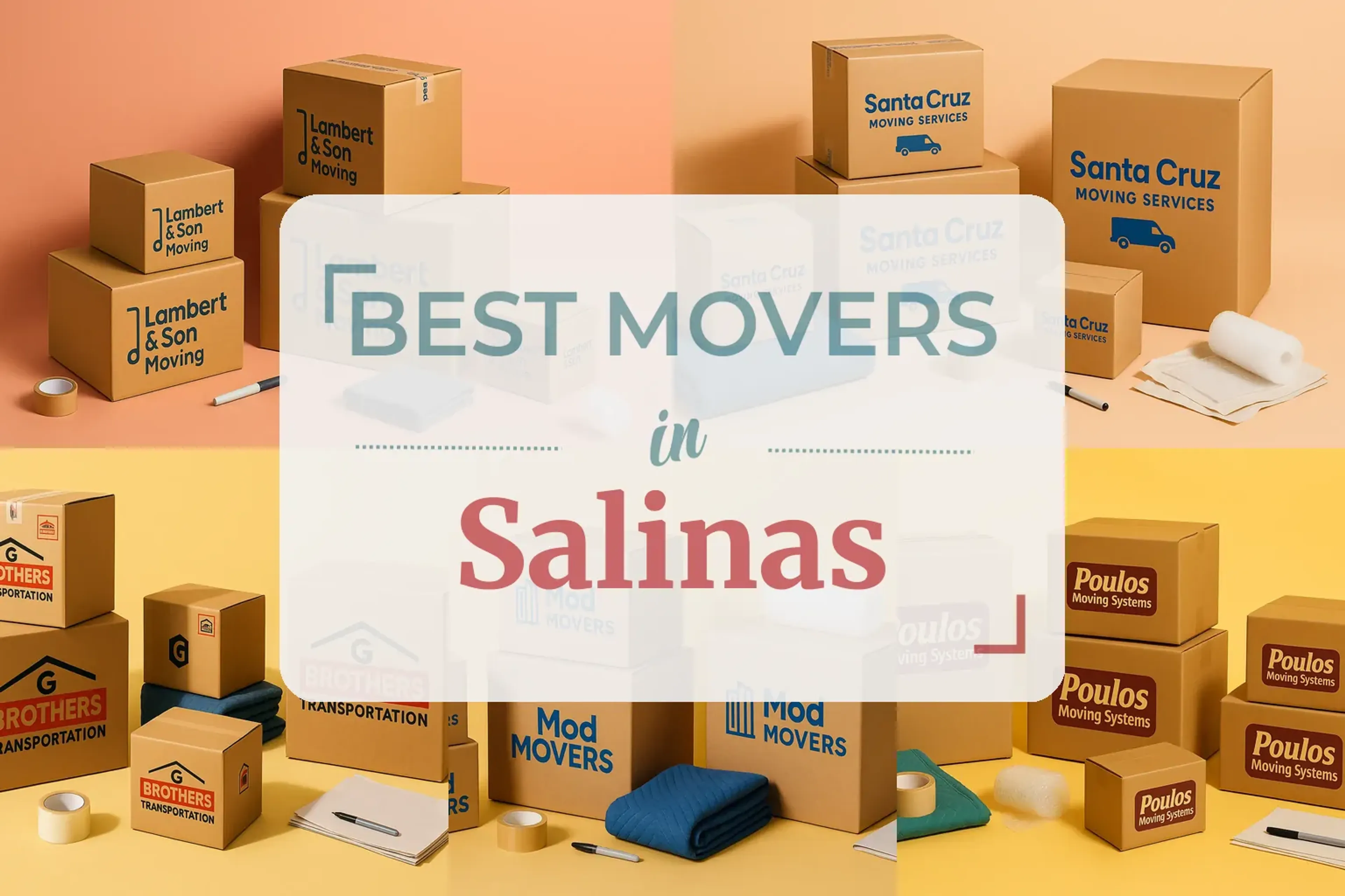 Side-by-side comparison of Salinas moving companies