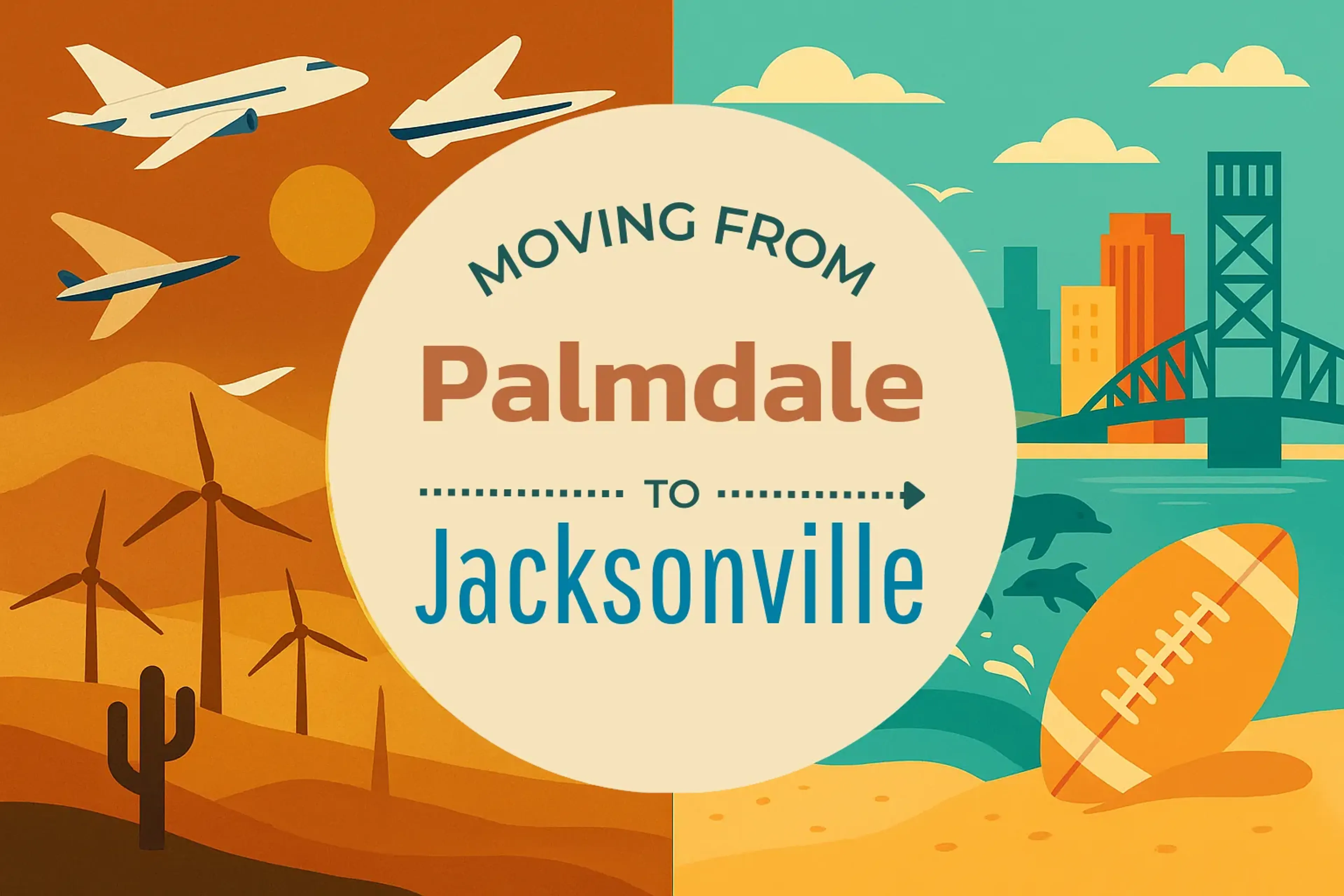 Side-by-side comparison of Palmdale to Jacksonville moving companies