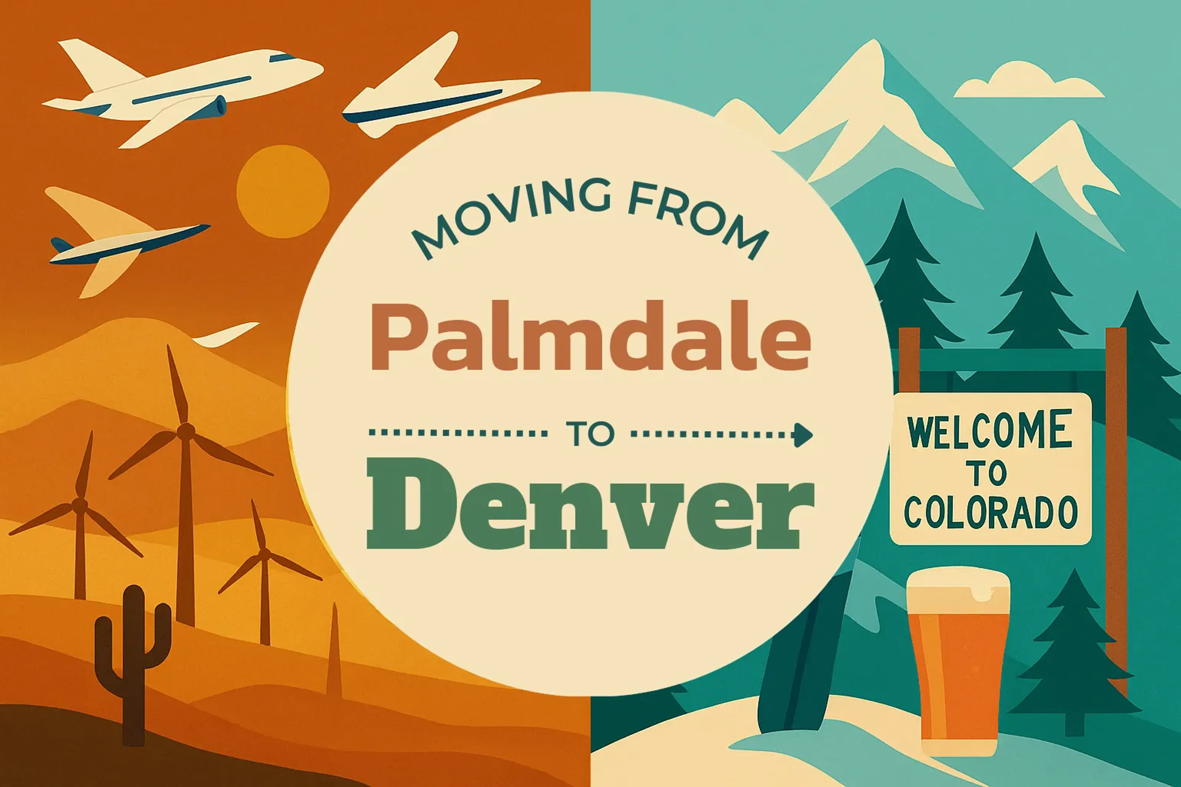Side-by-side comparison of Palmdale to Denver moving companies