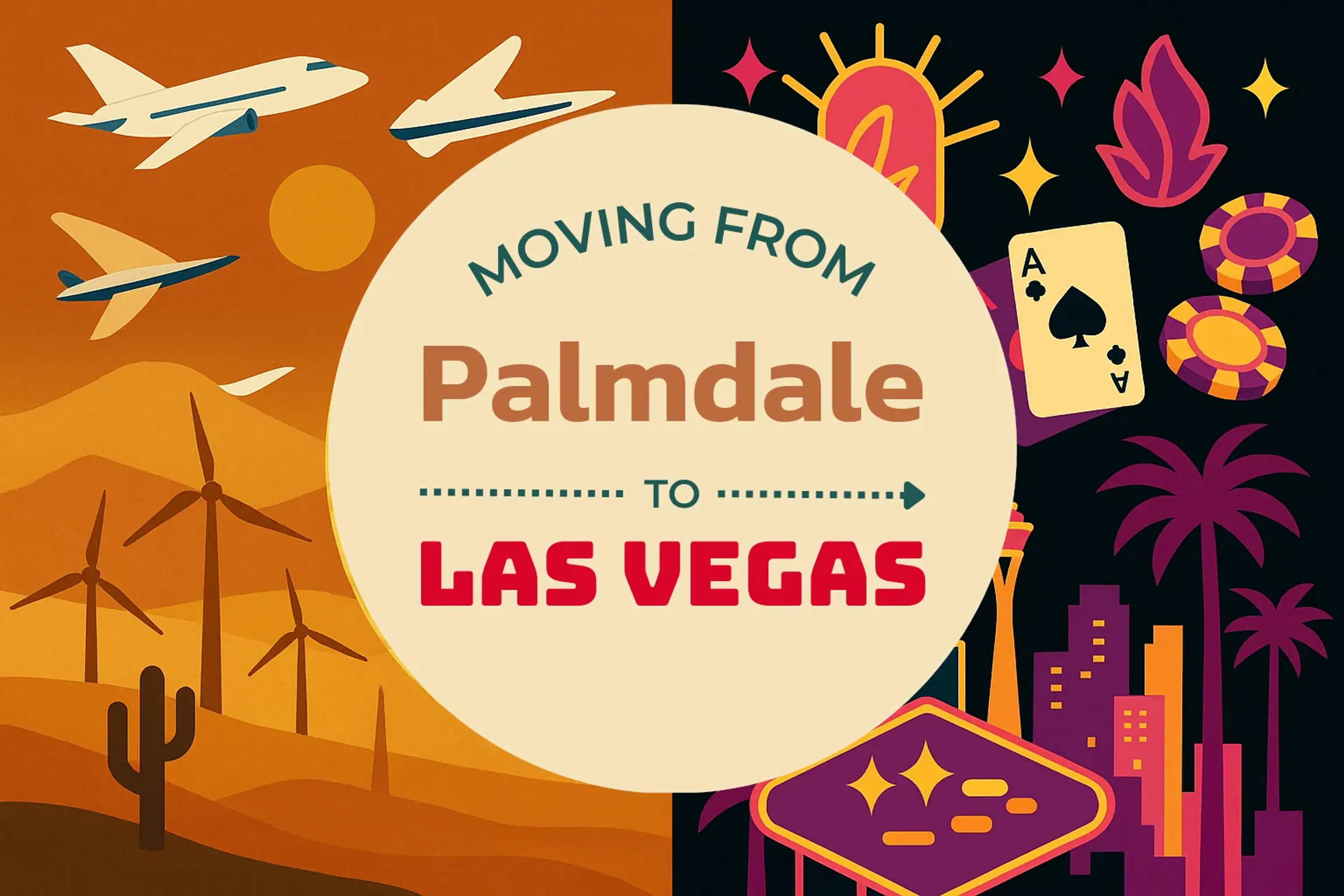 Side-by-side comparison of Palmdale to Las Vegas moving companies