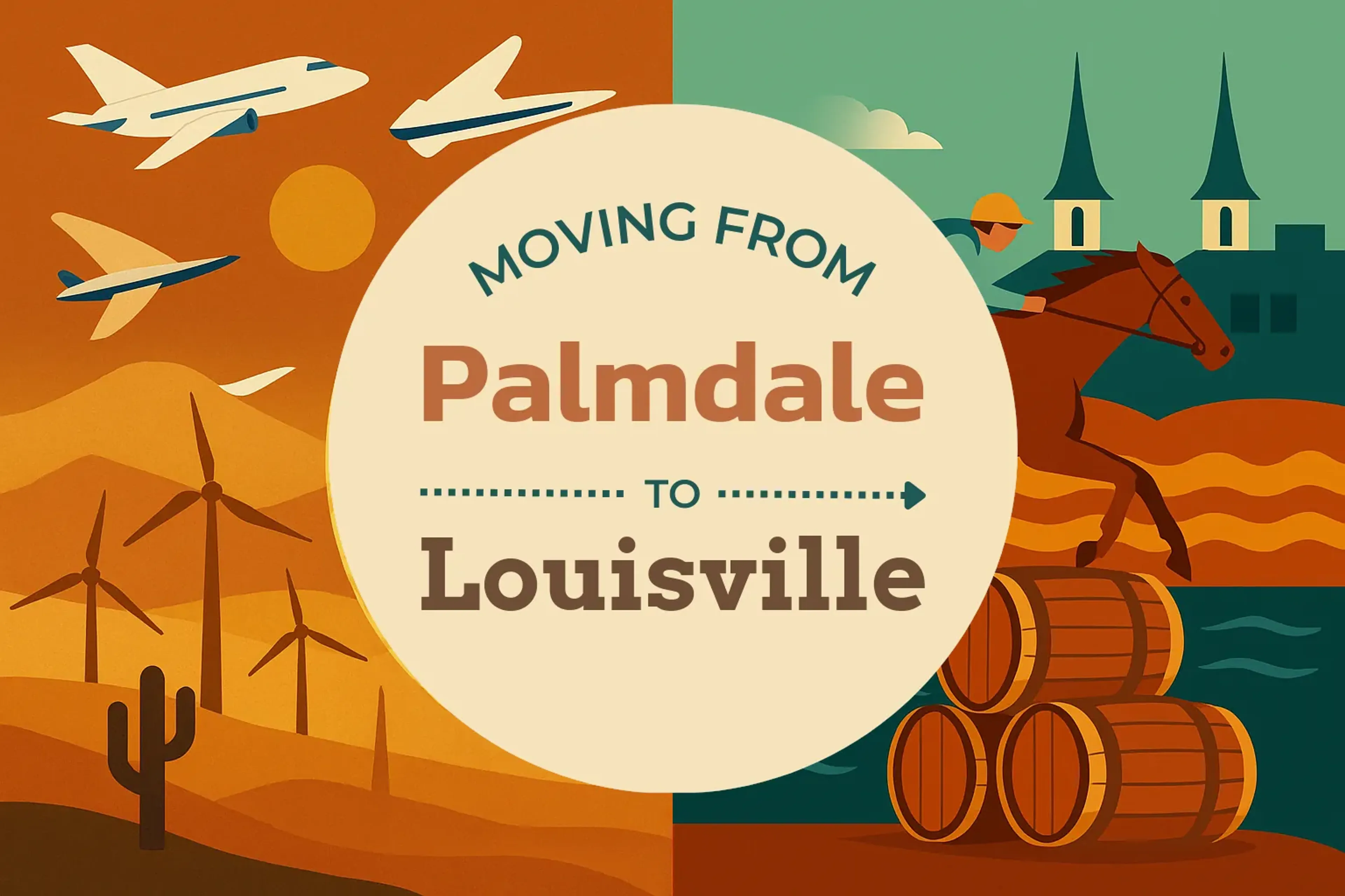 Side-by-side comparison of Palmdale to Louisville moving companies