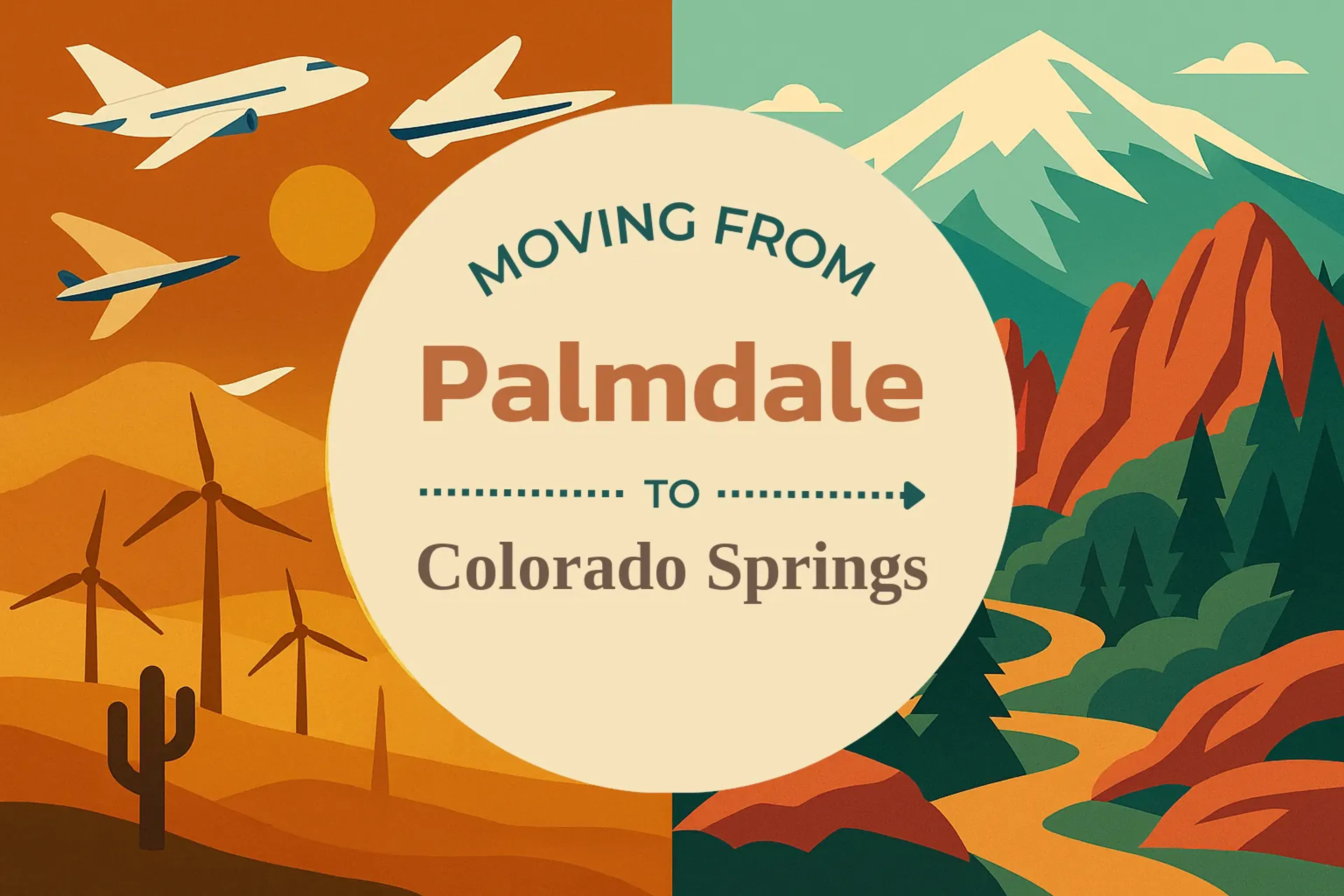 Side-by-side comparison of Palmdale to Colorado Springs moving companies