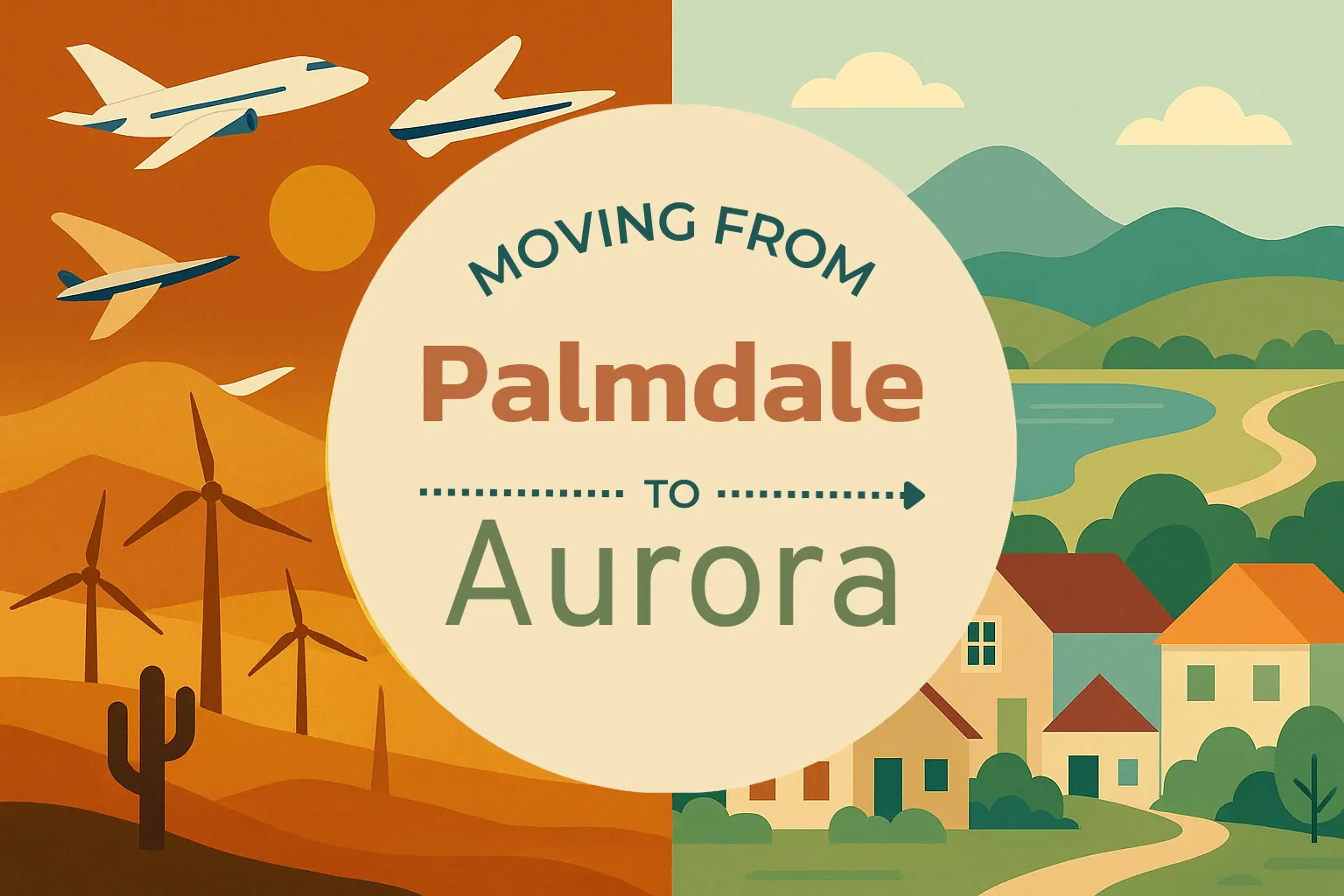 Side-by-side comparison of Palmdale to Aurora moving companies
