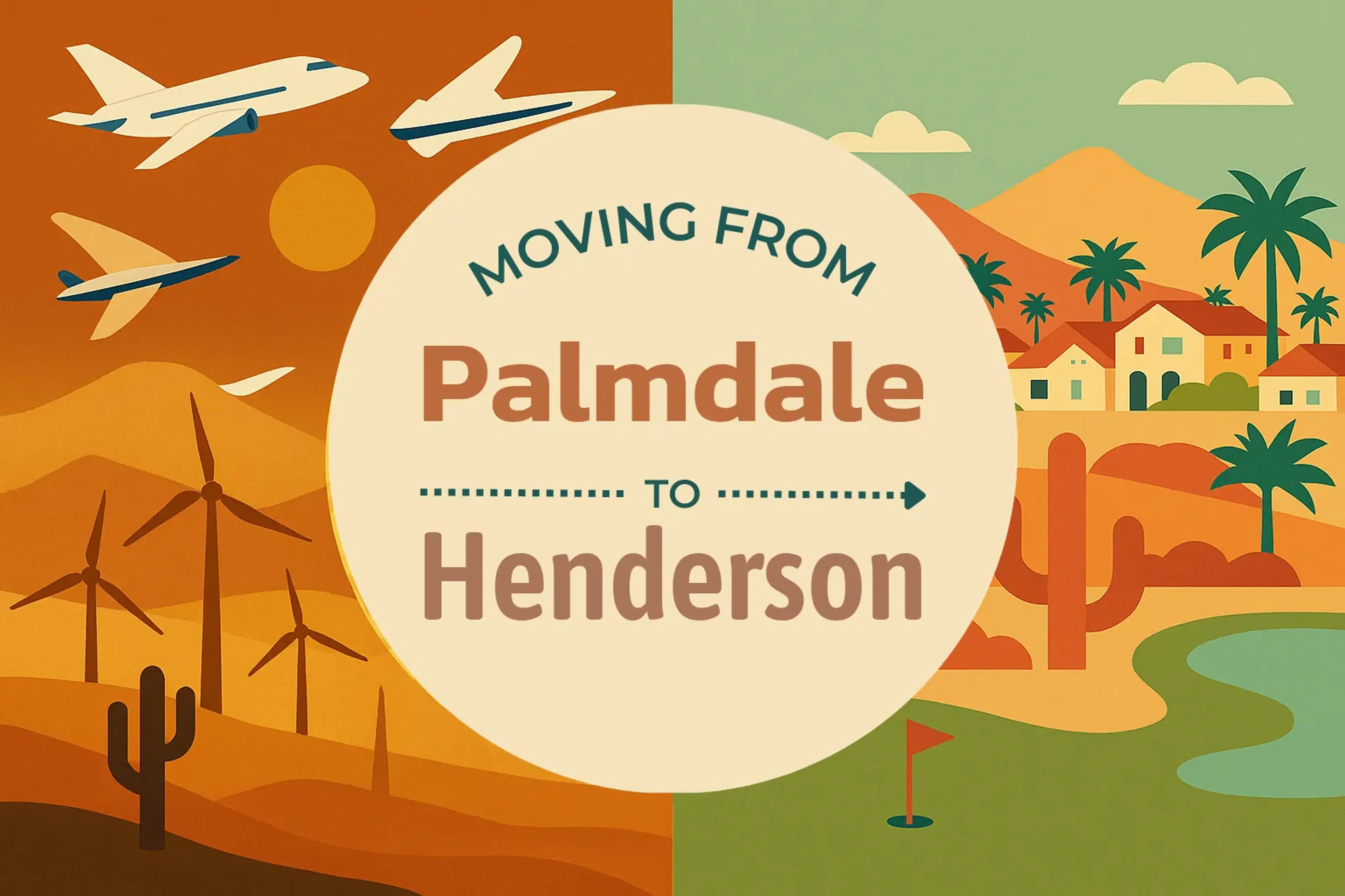 Side-by-side comparison of Palmdale to Henderson moving companies