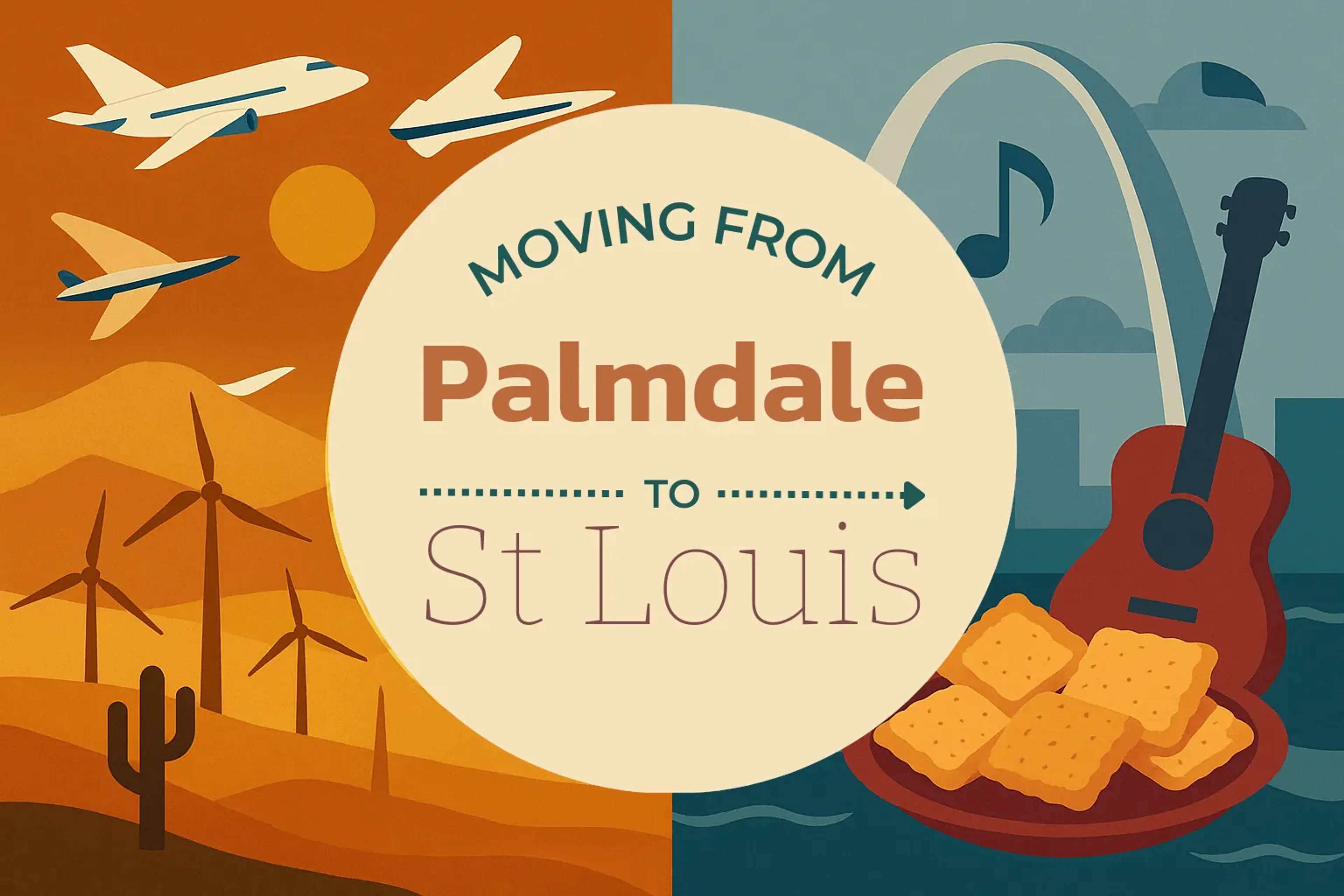 Side-by-side comparison of Palmdale to St. Louis moving companies