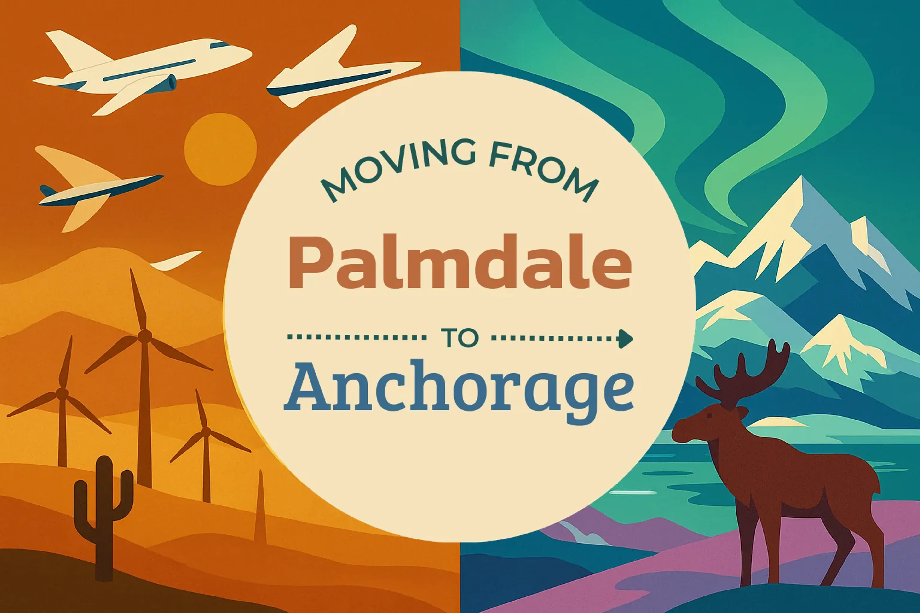 Side-by-side comparison of Palmdale to Anchorage moving companies