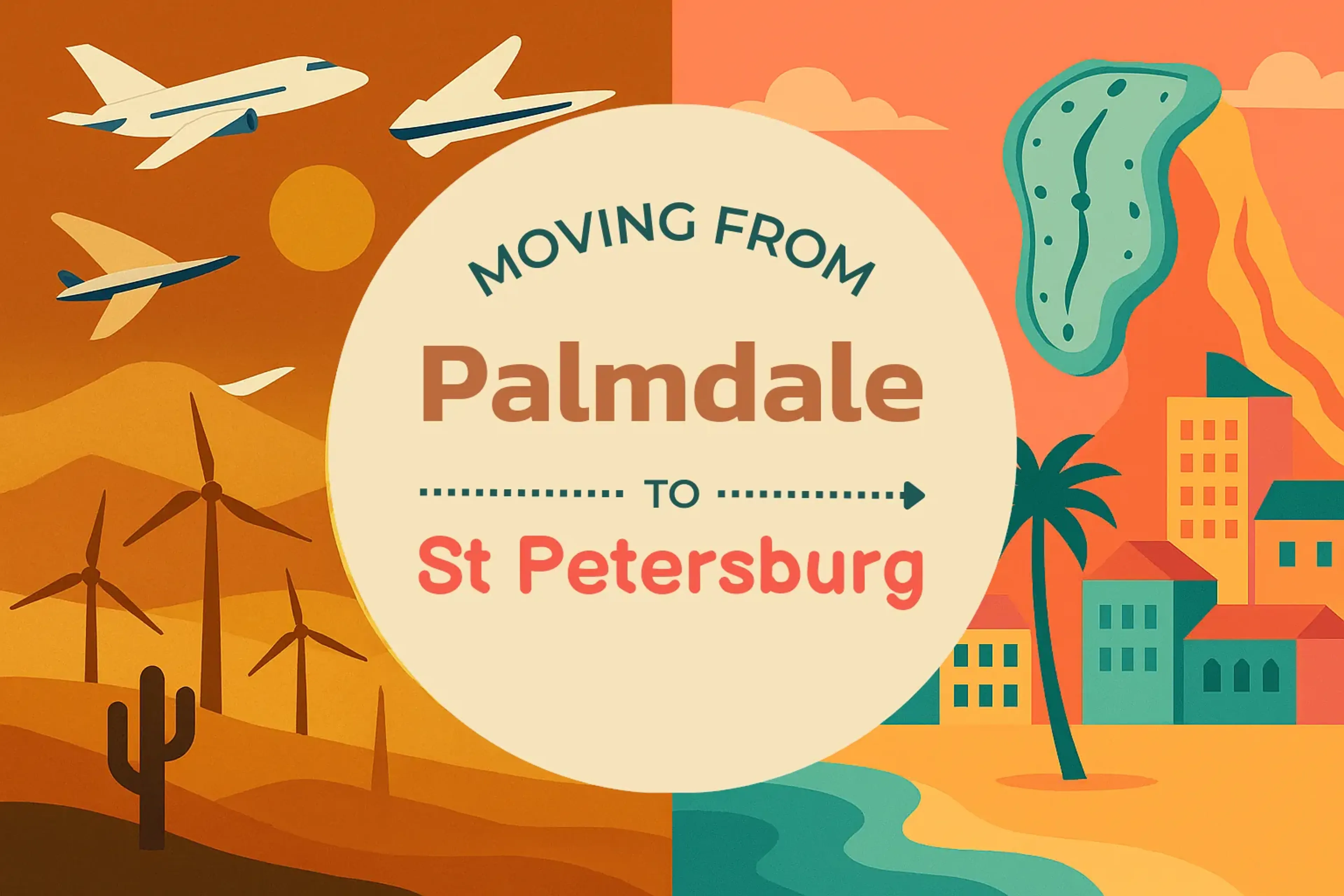 Side-by-side comparison of Palmdale to St. Petersburg moving companies