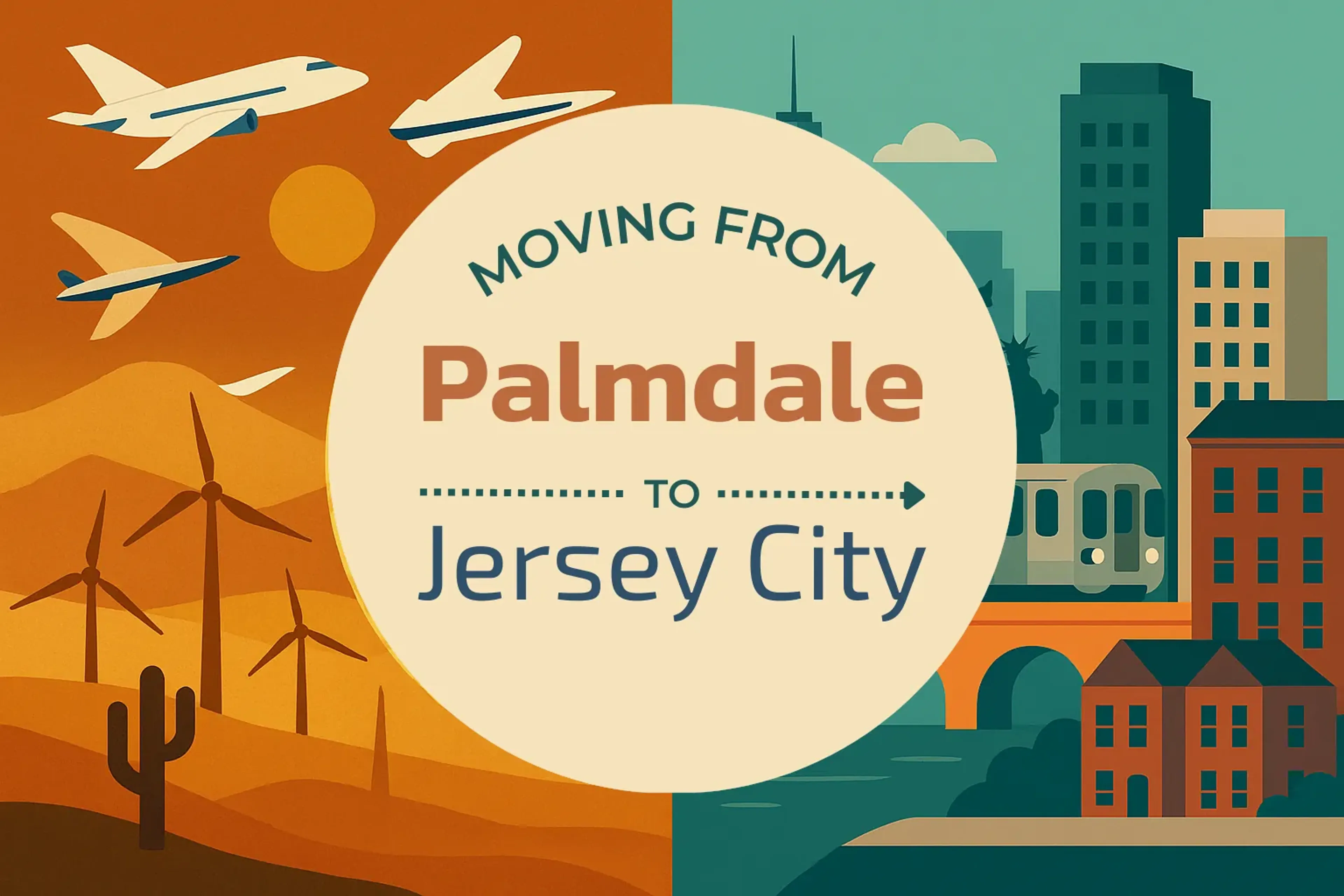 Side-by-side comparison of Palmdale to Jersey City moving companies