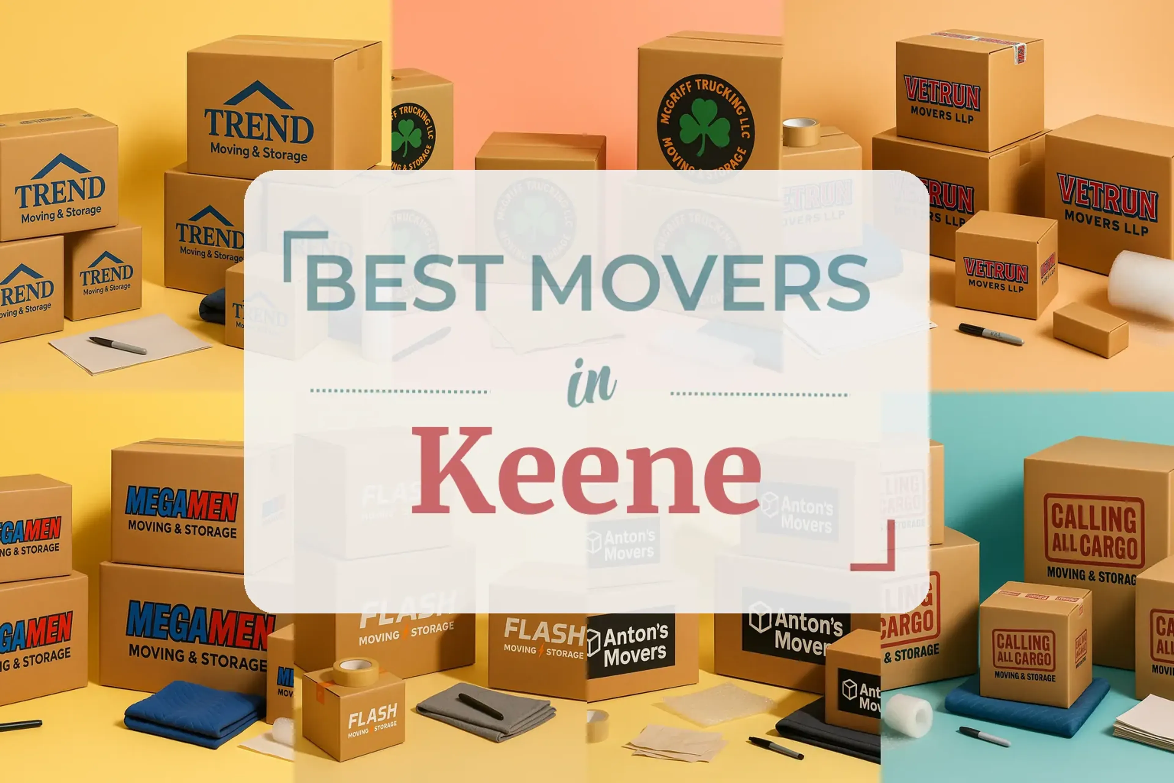 Side-by-side comparison of Keene moving companies