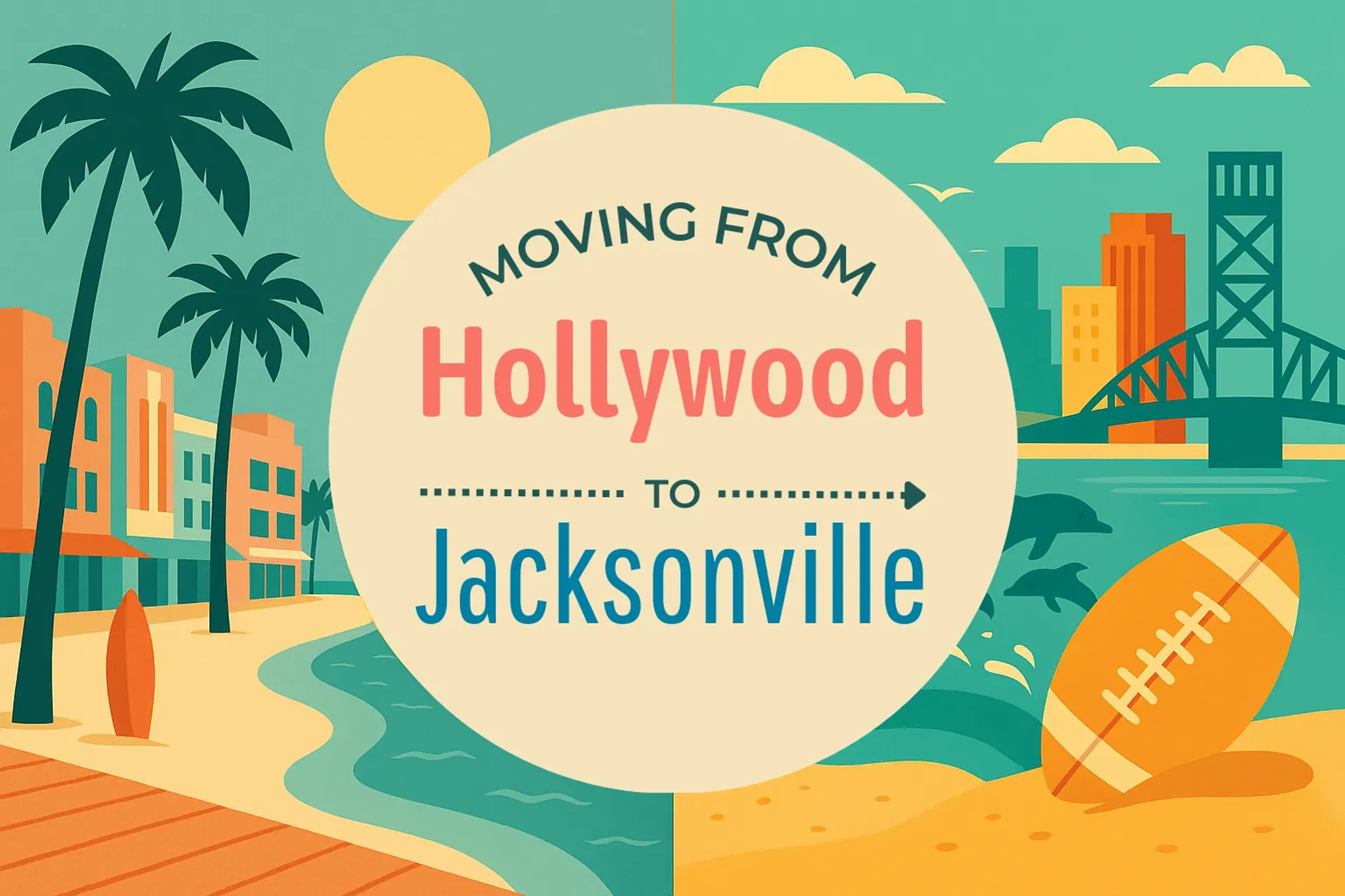 Side-by-side comparison of Hollywood to Jacksonville moving companies