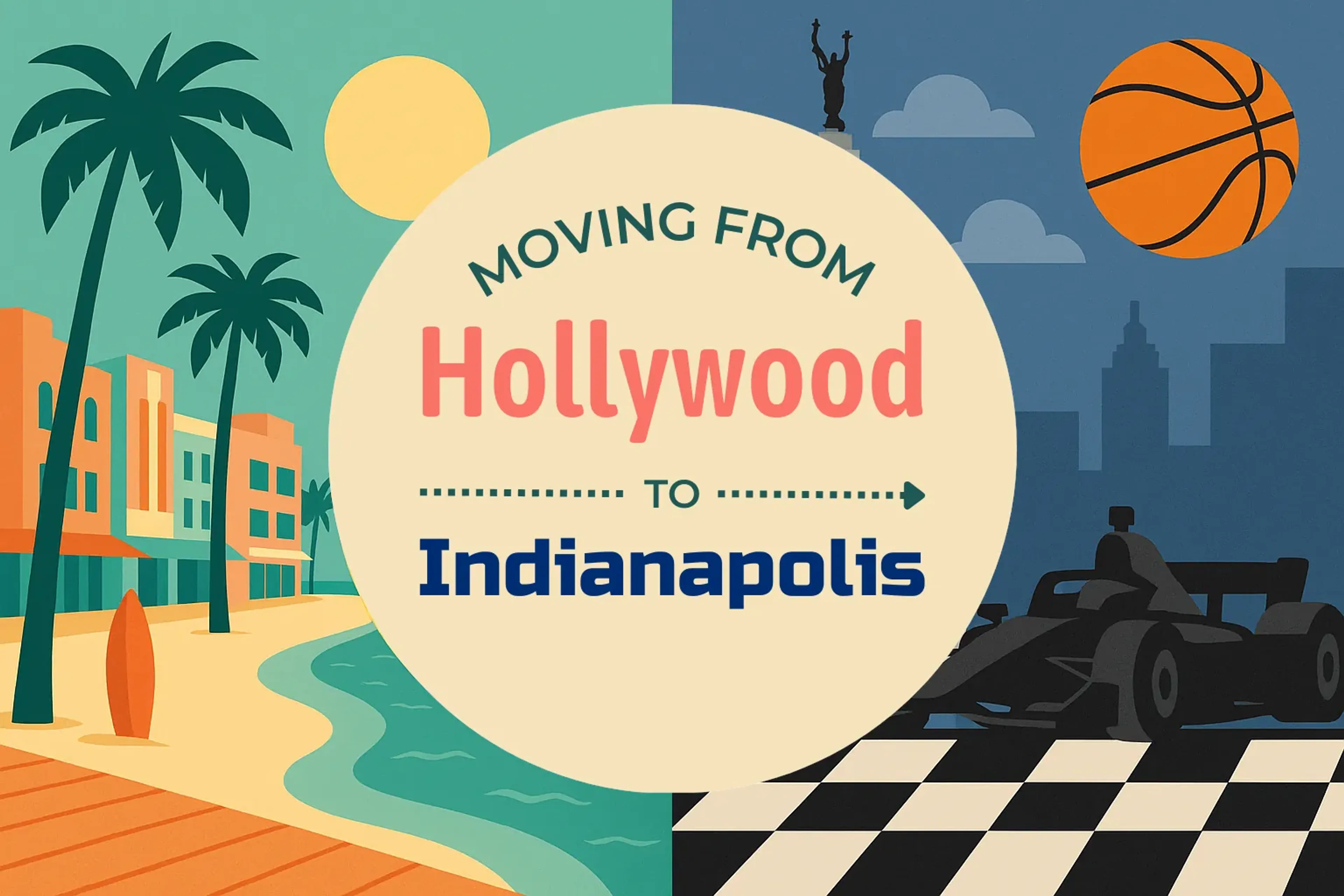 Side-by-side comparison of Hollywood to Indianapolis moving companies