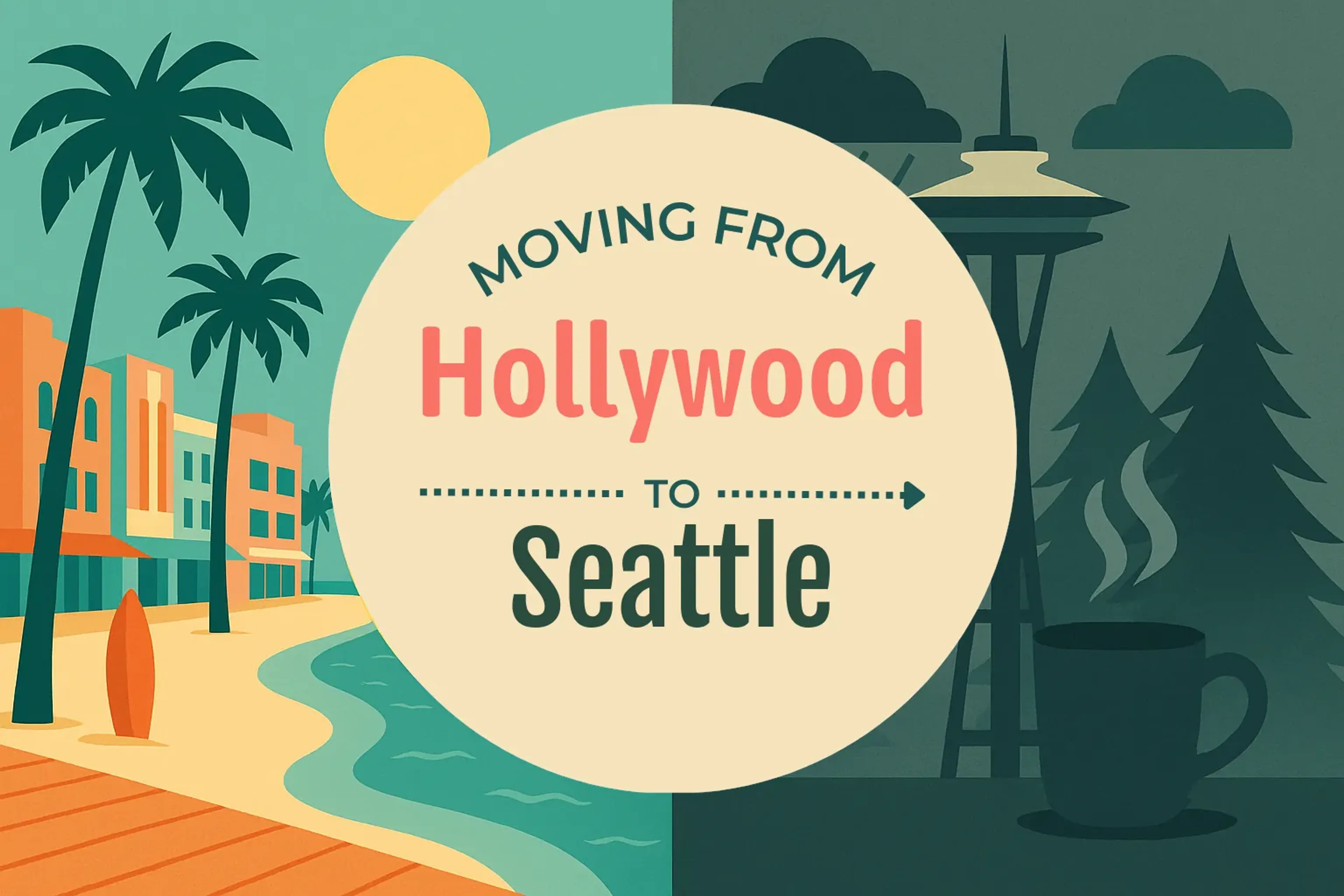 Side-by-side comparison of Hollywood to Seattle moving companies